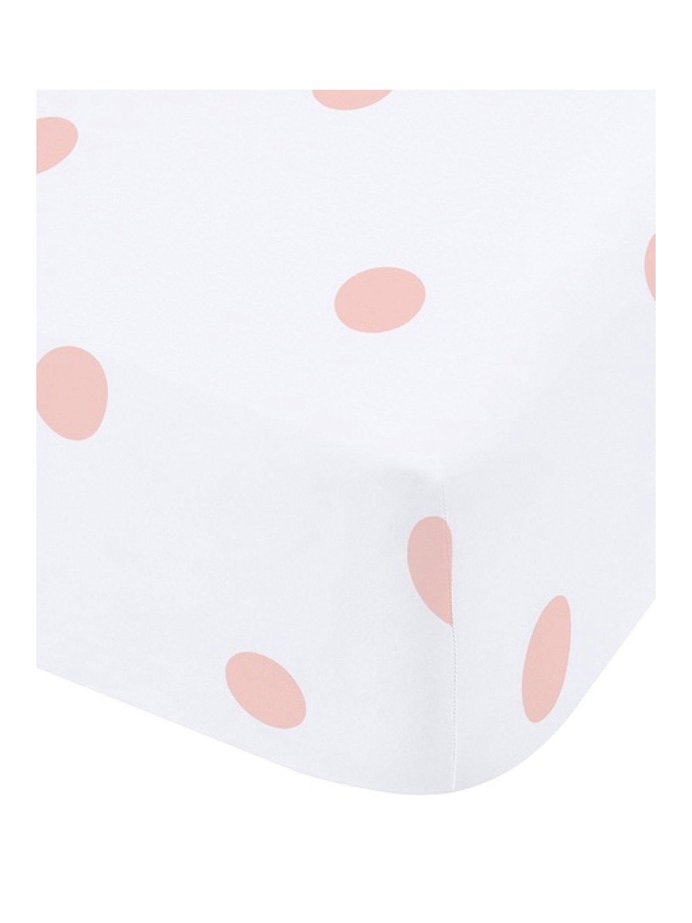 stillFront image of catherine-lansfield-polka-dot-100-brushed-cotton-fitted-sheet