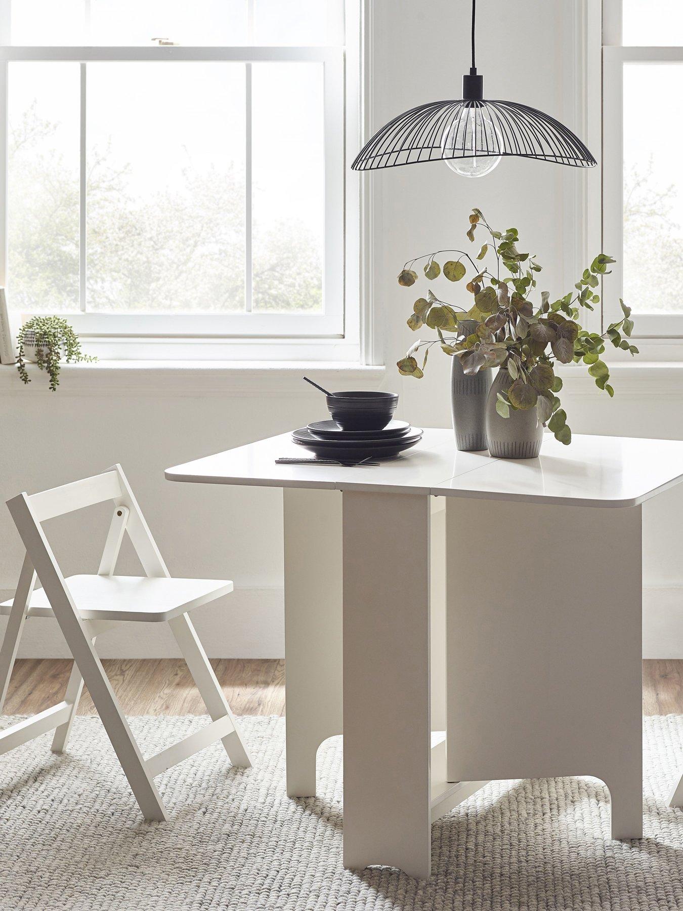 front image of julian-bowen-gatan-small-gateleg-dining-table-with-2-chairs-white