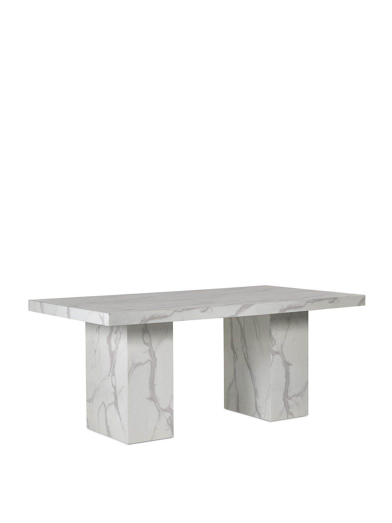 Image 2 of 6 of Julian Bowen Rome Dining Table - White