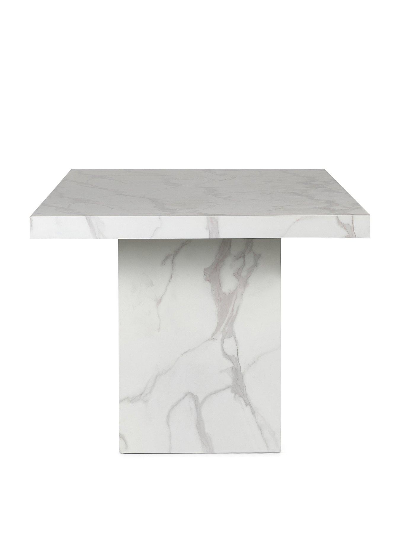Image 3 of 6 of Julian Bowen Rome Dining Table - White