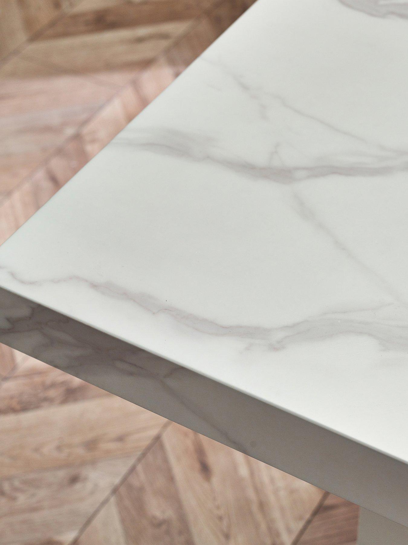 Image 5 of 6 of Julian Bowen Rome Dining Table - White