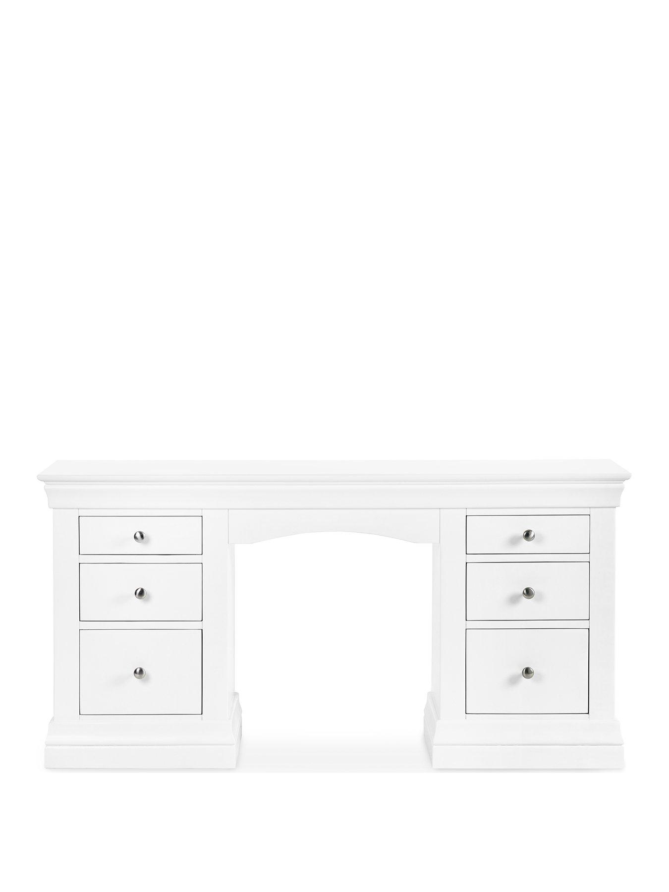  image of julian-bowen-clermont-dressing-table-white