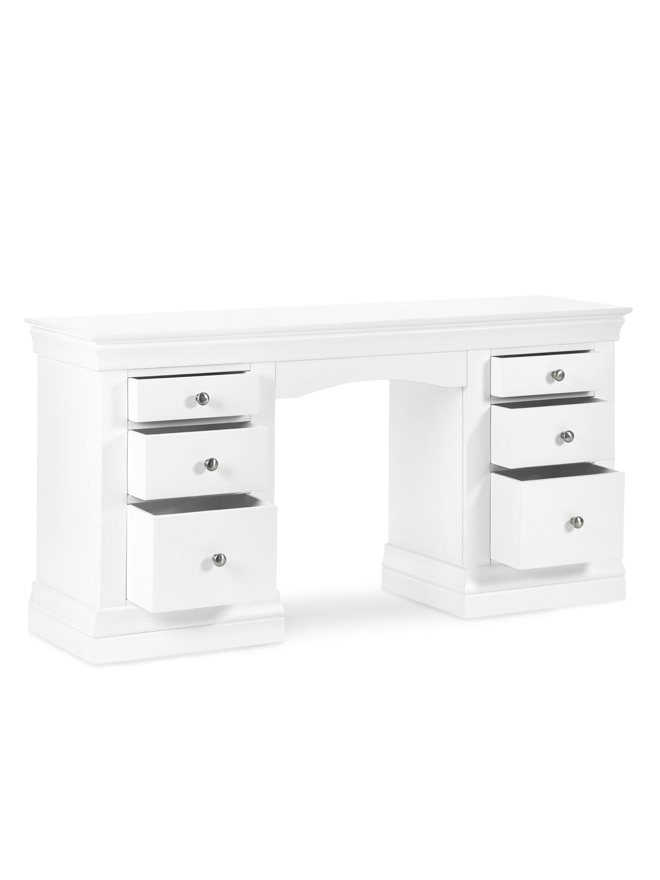  image of julian-bowen-clermont-dressing-table-white