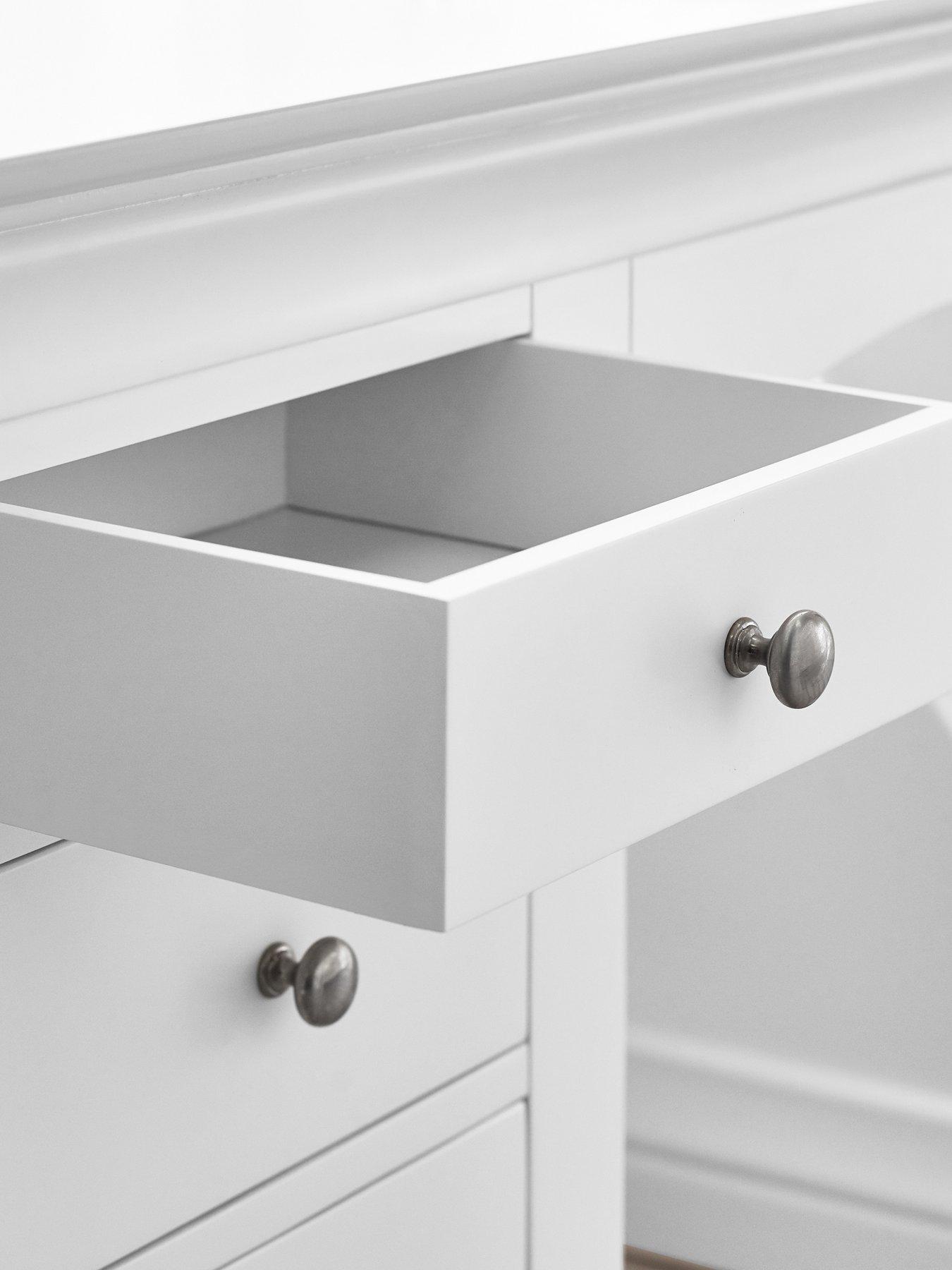  image of julian-bowen-clermont-dressing-table-white