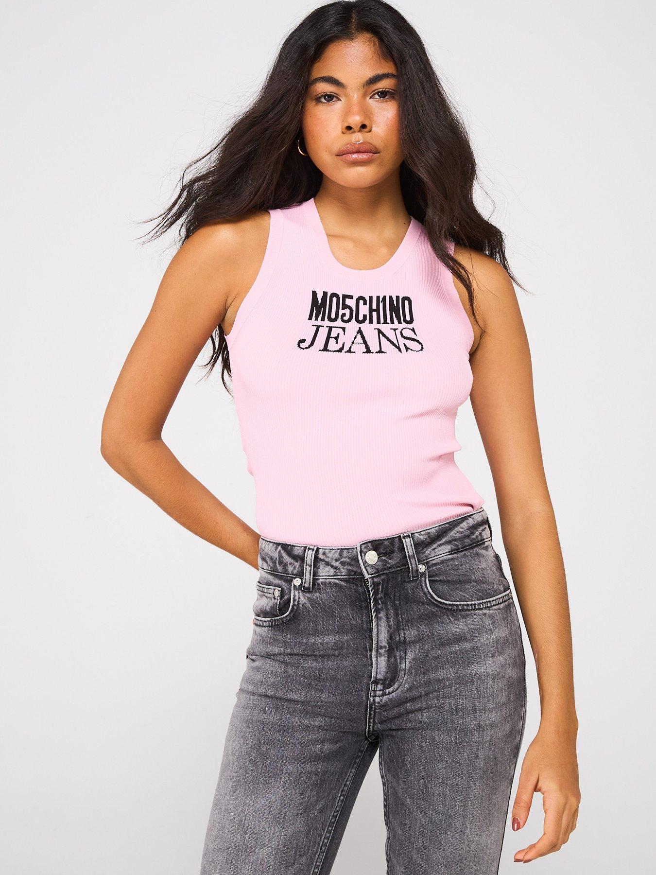 moschino-jeans-logo-vest-top-pink