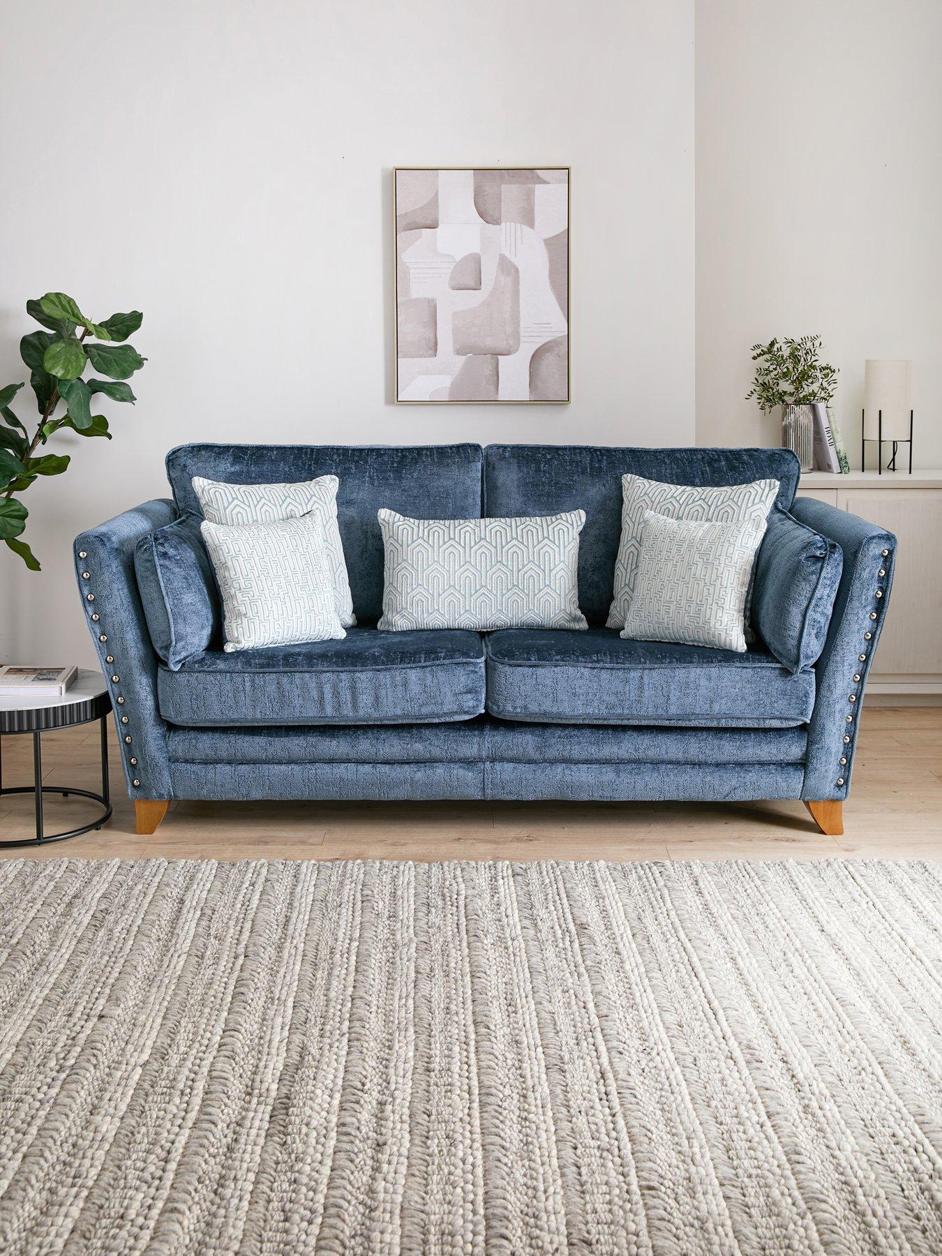 Very Home Lavello Standard Back 3 Seater Fabric Sofa
