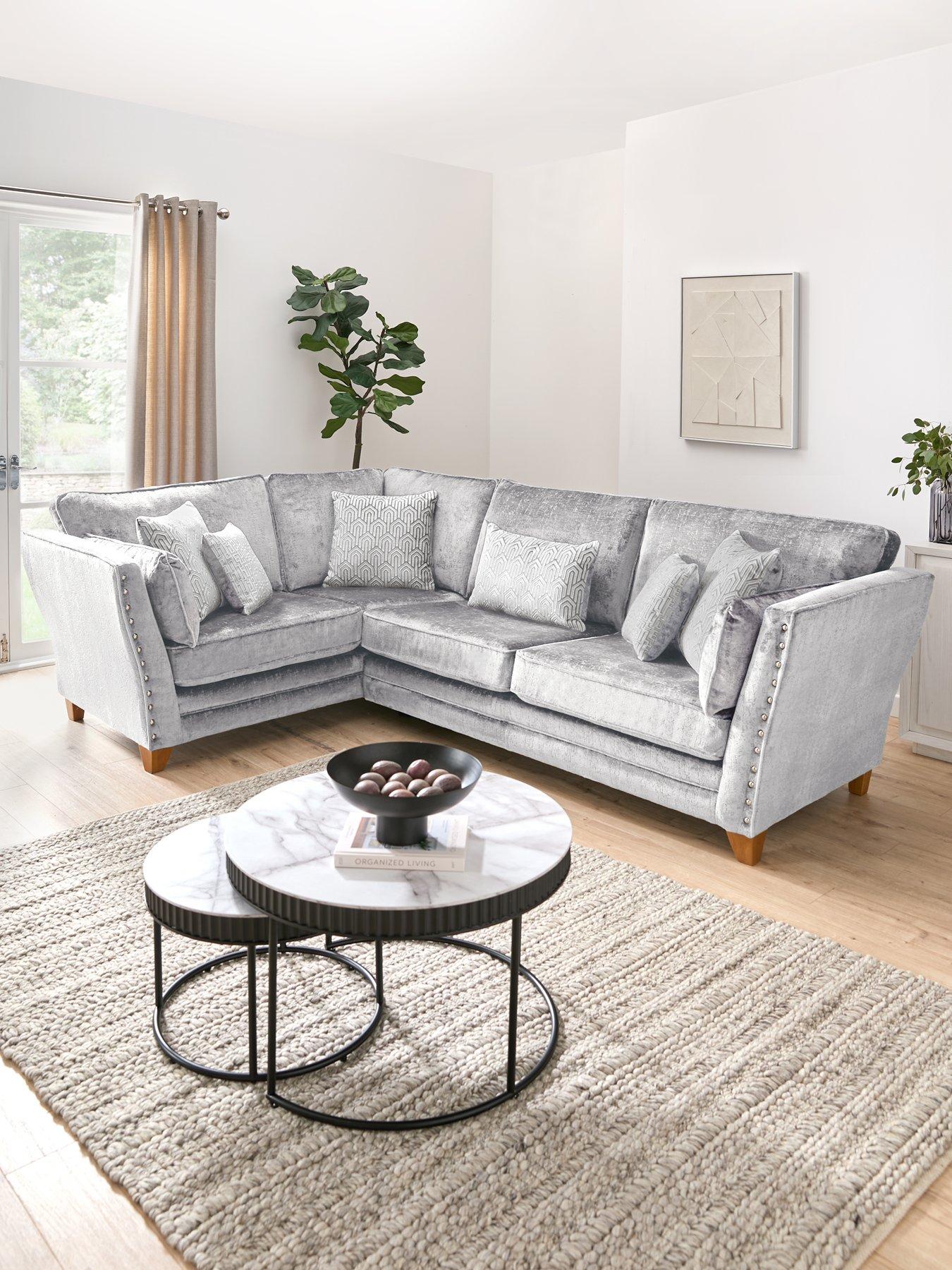 Very Home Lavello Fabric Left Hand Double Arm Corner Group Sofa