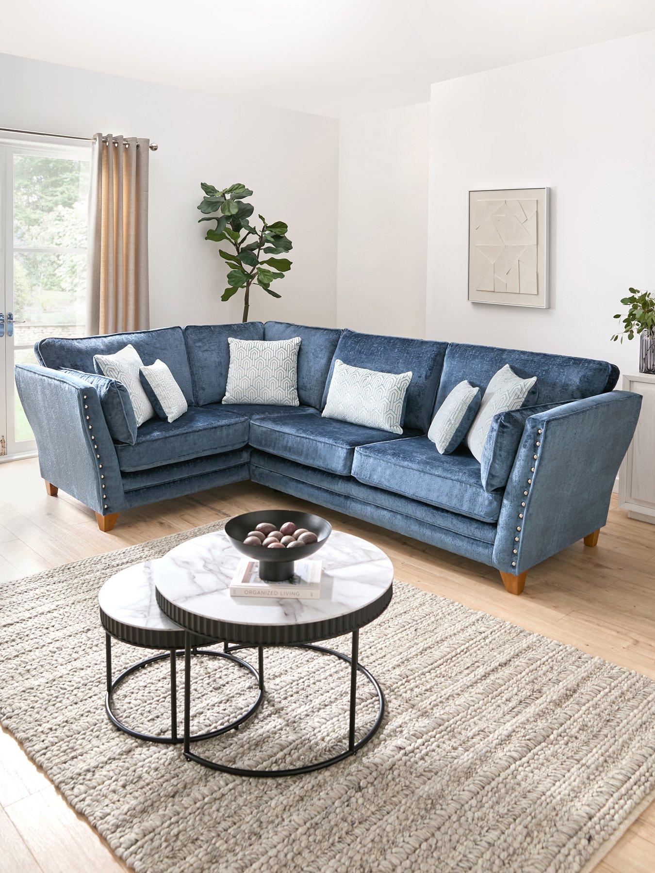 Very Home Lavello Fabric Left Hand Double Arm Corner Group Sofa