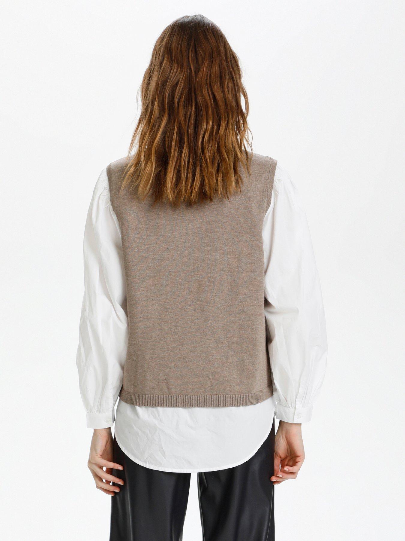  image of saint-tropez-mila-vest-neutral-beige