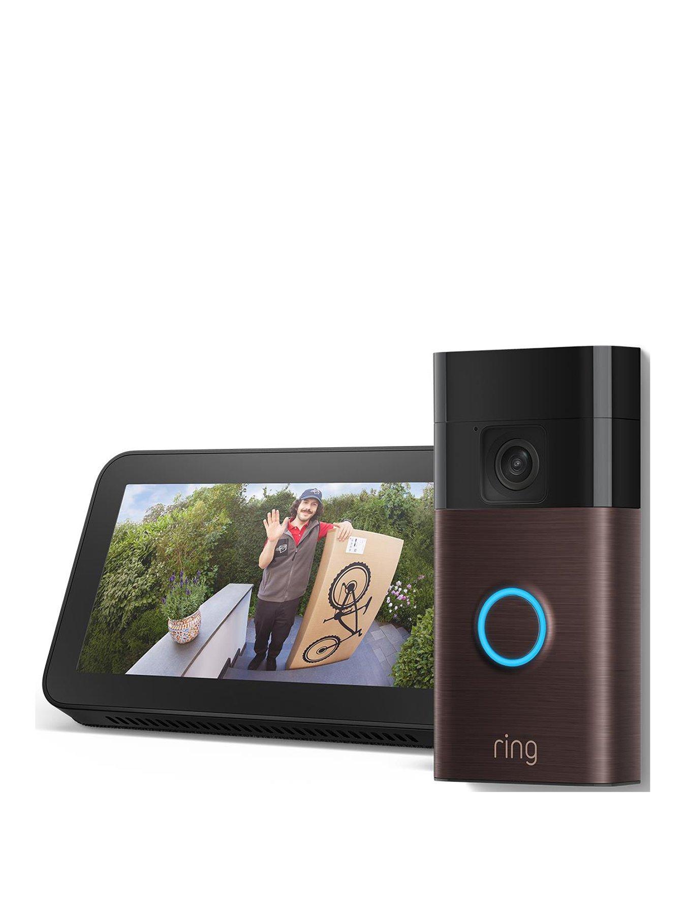 RING Amazon Echo Show 5 Smart Speaker and Ring 3rd Gen Video Doorbell