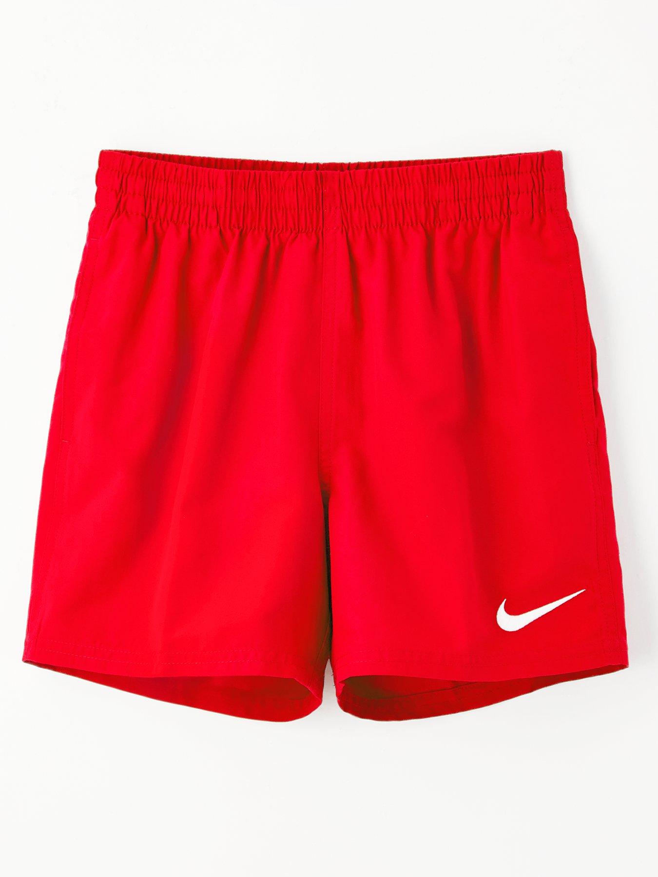 Nike Junior Boy's 4 Inch Essential Volley Short-RED