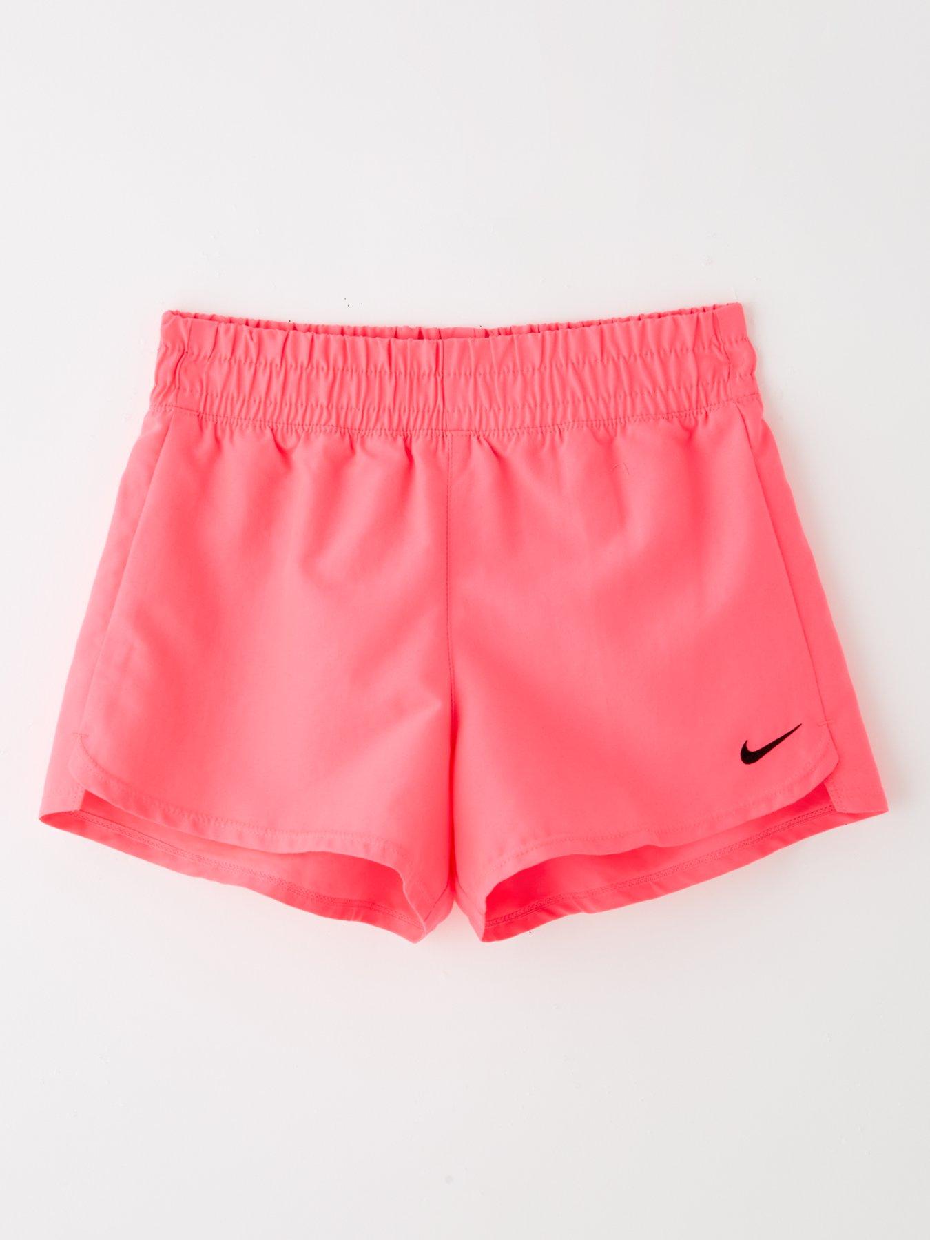 Nike Girls Solid 3 Inch Volley Swim Short - Pink
