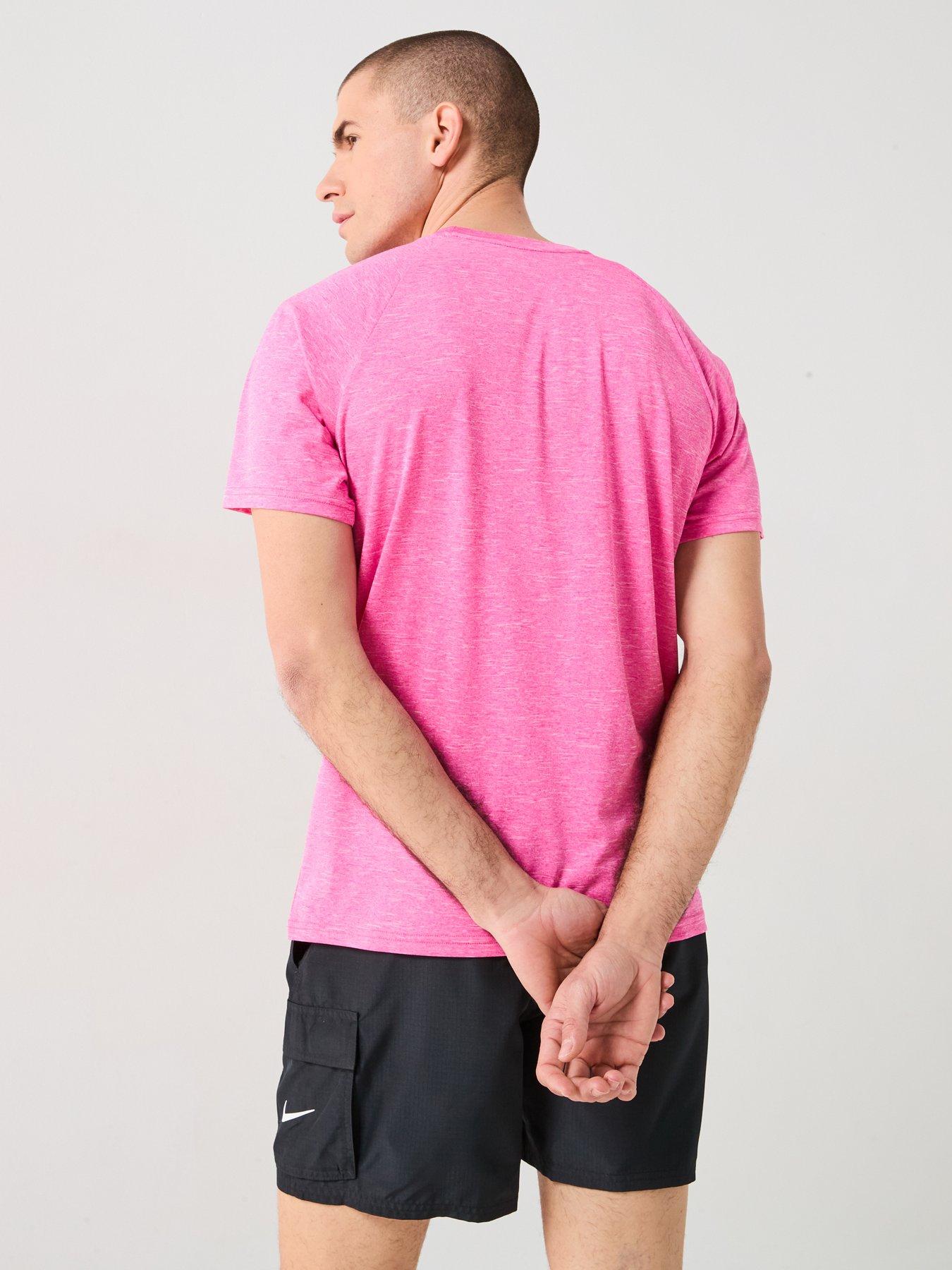 stillFront image of nike-mens-training-t-shirt-pink