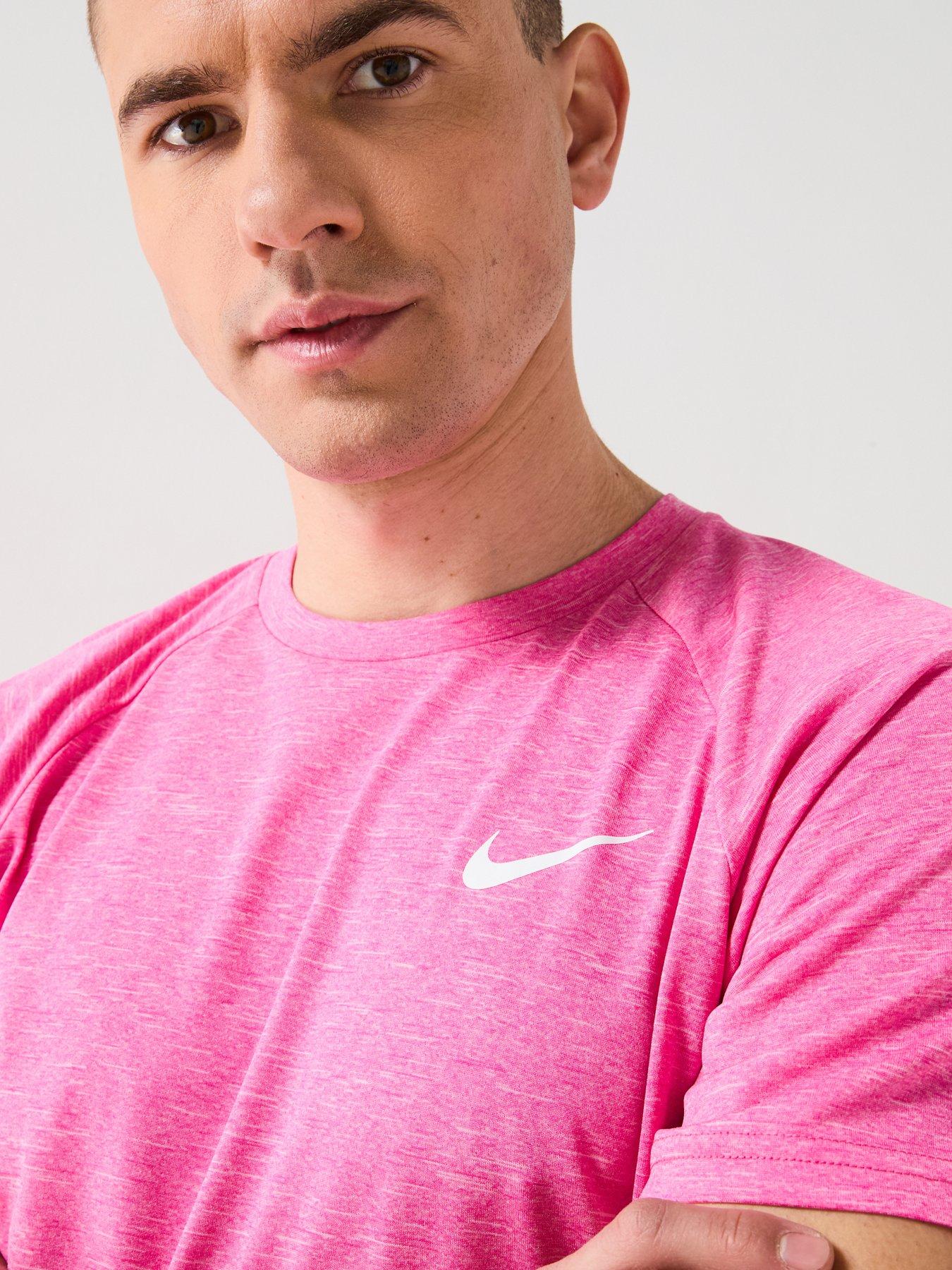  image of nike-mens-training-t-shirt-pink
