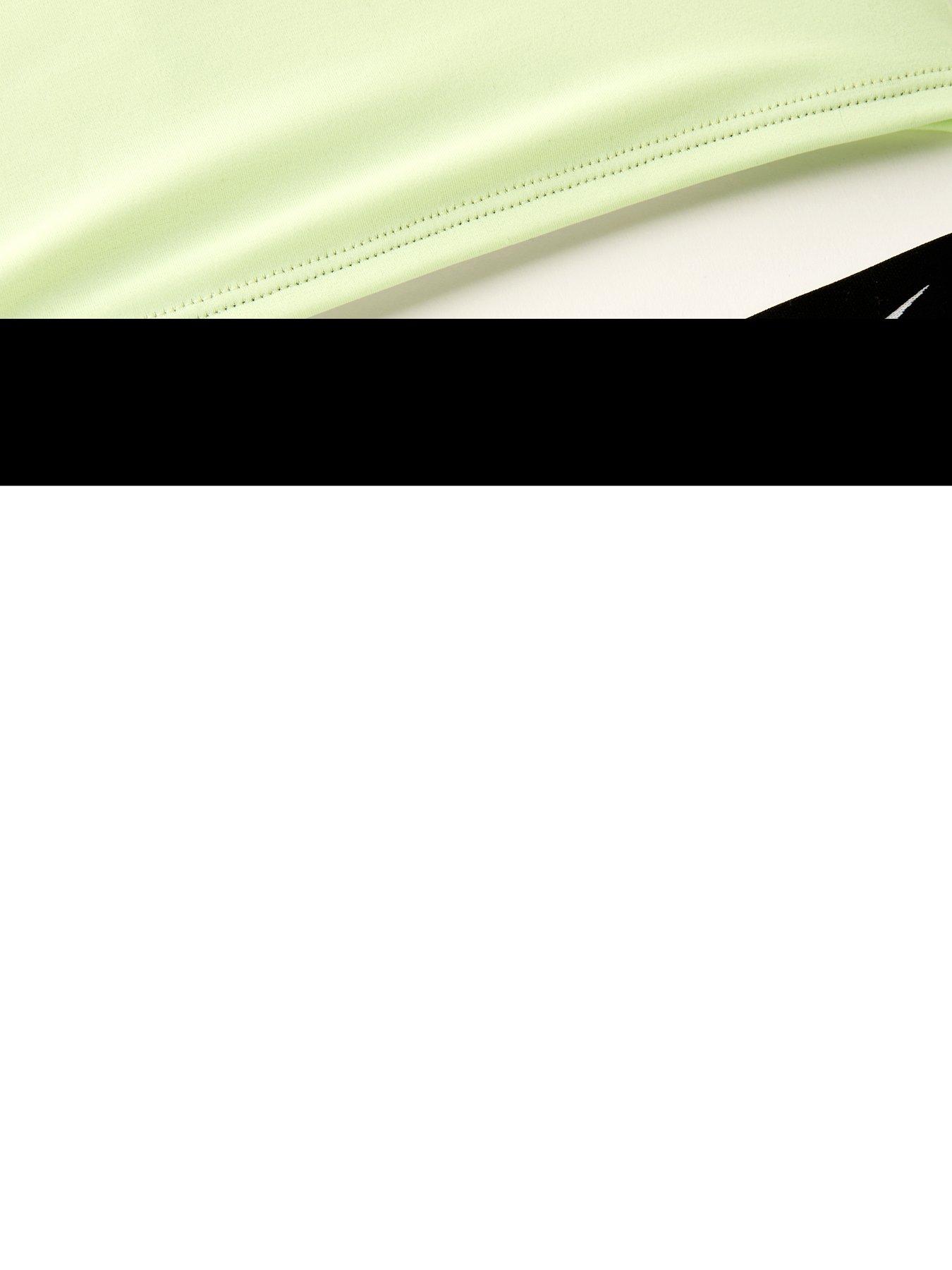 Image 5 of 5 of Nike Girls Logo Taping Crossback One Piece Swimsuit - Green