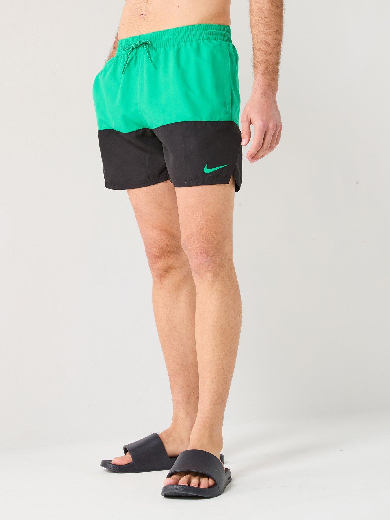 undefined Mens Split 5 Inch Volley Swim Short - Green
