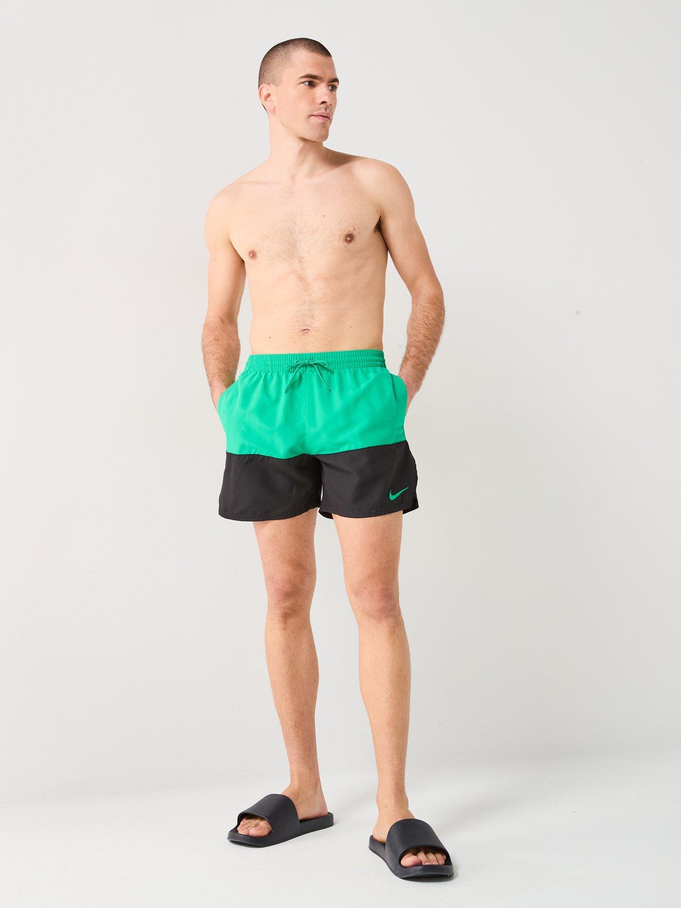 Image 3 of 4 of Nike Mens Split 5 Inch Volley Swim Short - Green