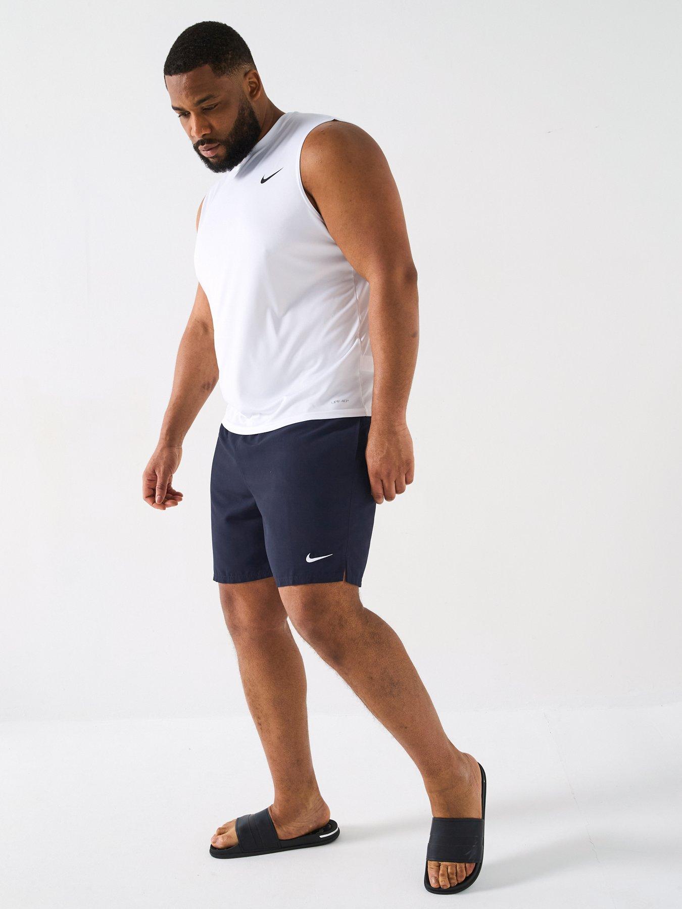 Image 3 of 4 of Nike Mens Plus Size 7Inch Volley Swim Shorts - Navy