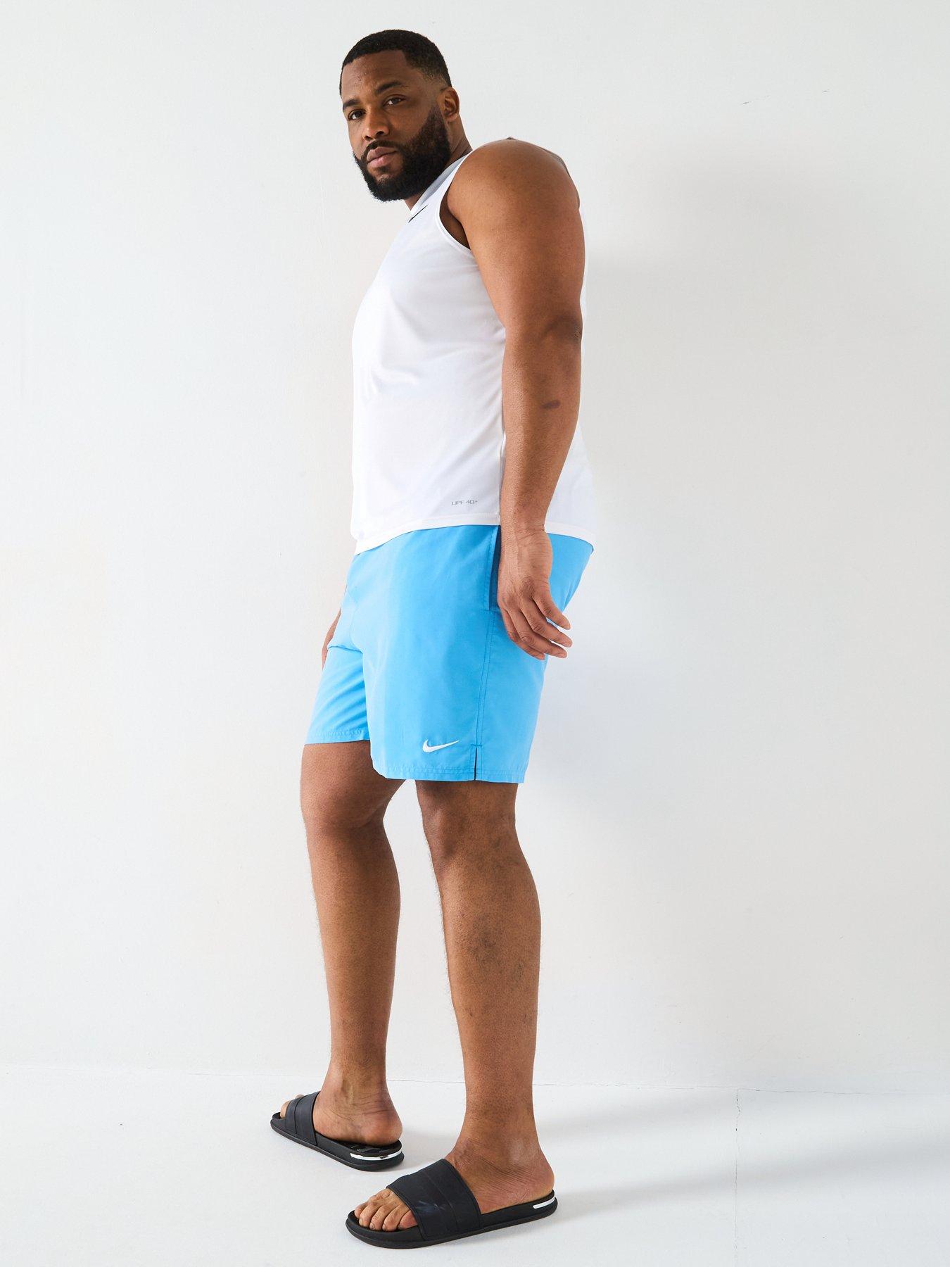 Image 3 of 6 of Nike Mens Plus Size 7Inch Volley Swim Shorts - Blue