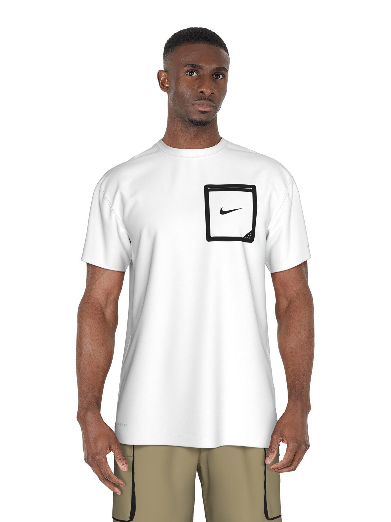 undefined Mens Tek Pocket Short Sleeve Hydroguard T Shirt - White