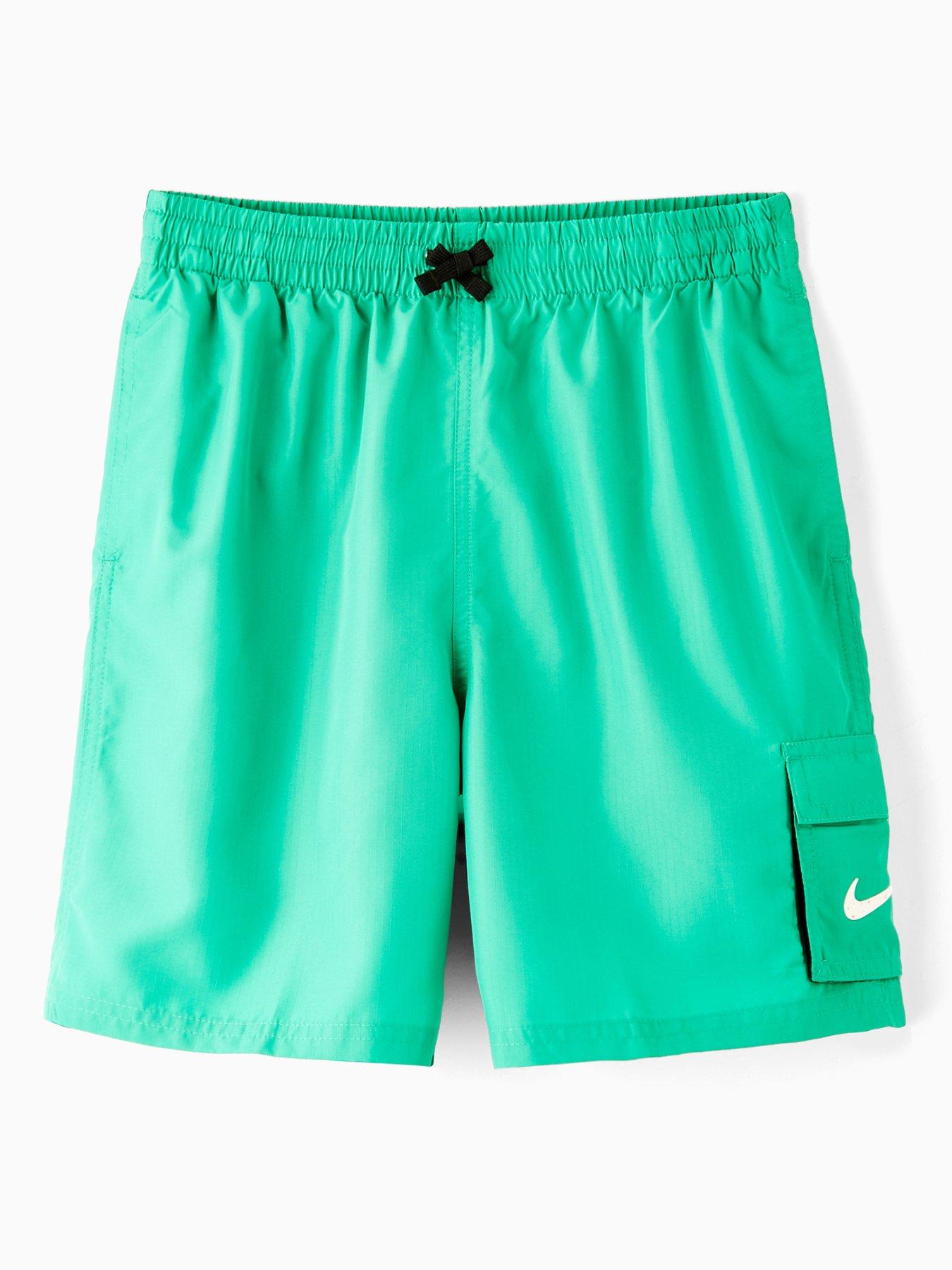undefined Junior Boys 6 Inch Volley Swim Shorts - Green