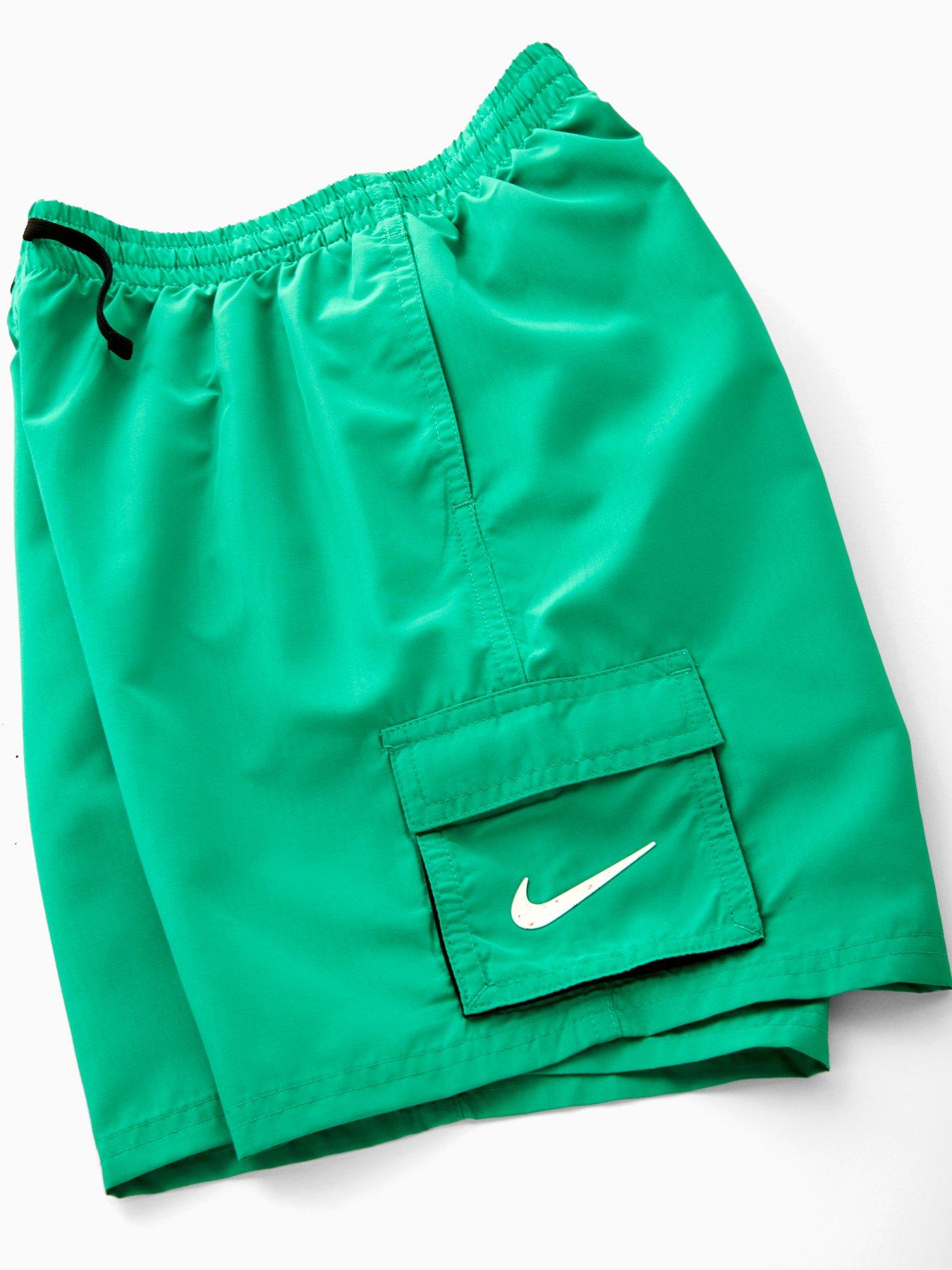 Image 3 of 4 of Nike Junior Boys 6 Inch Volley Swim Shorts - Green
