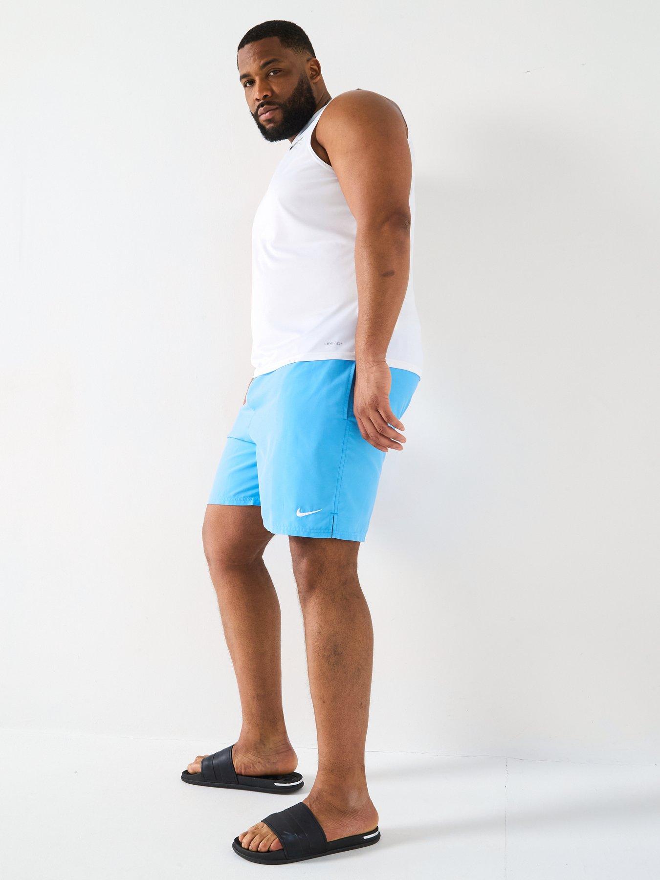 Image 3 of 6 of Nike Mens Extended Size Sleeveless Hydroguard T Shirt - White
