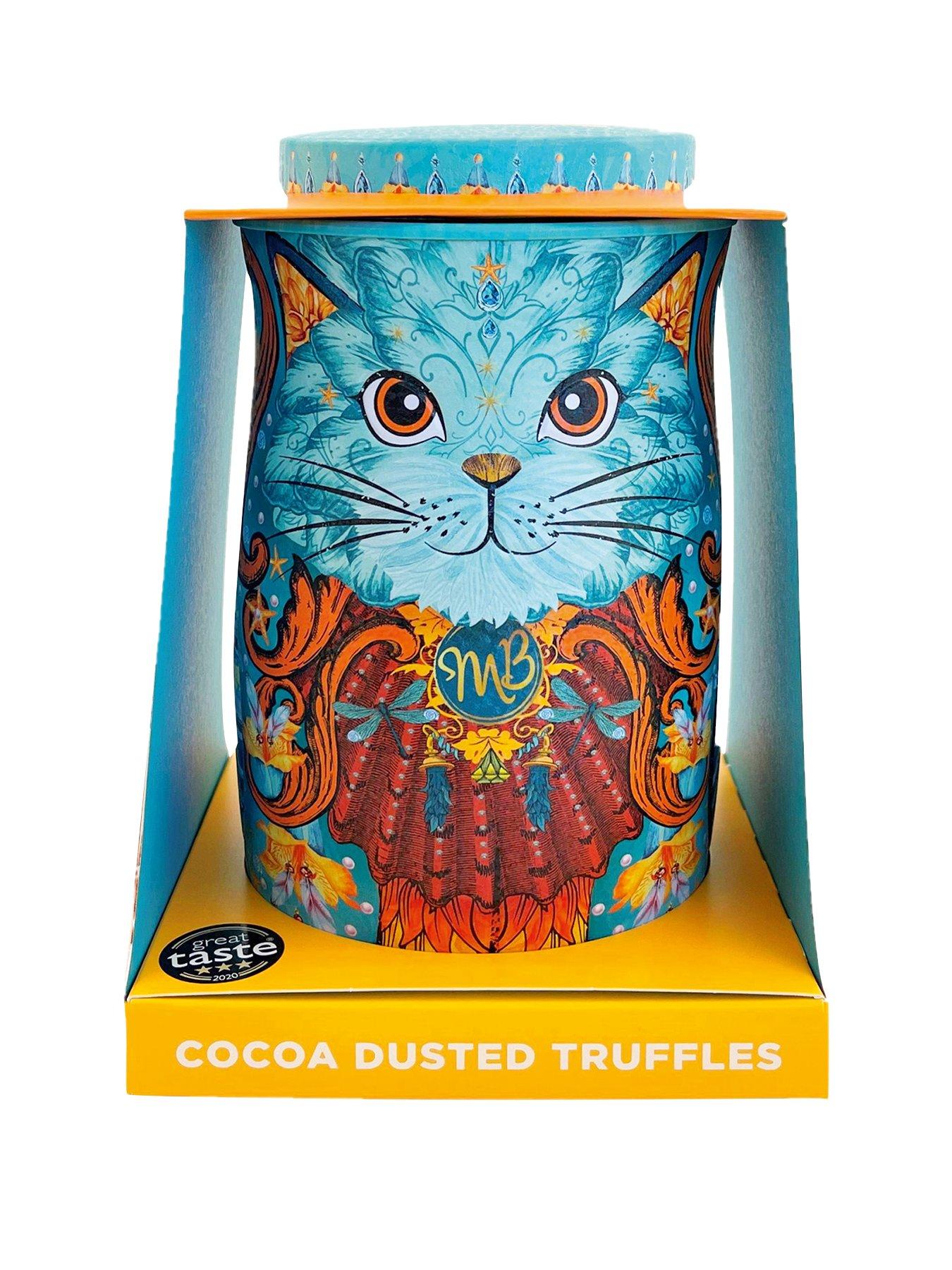 undefined Spirit Blue Cat Tin - Coconut Crush Cocoa Dusted Truffles