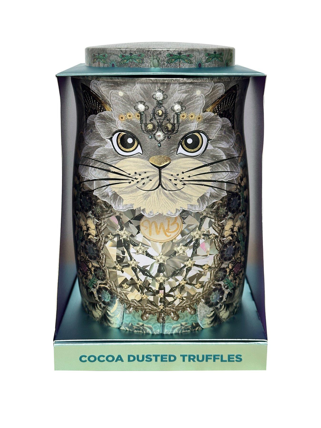 undefined Diamond Snow Cat Tin - Assorted Flavoured Cocoa Dusted Truffles