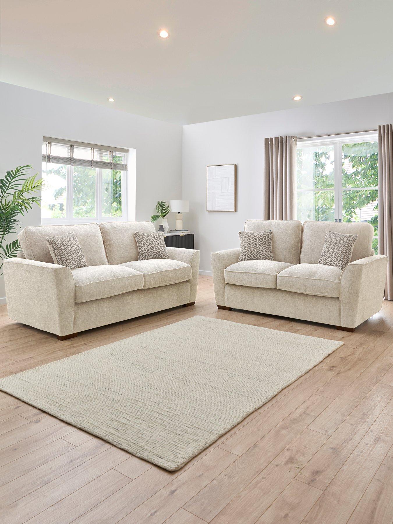 The Very Collection Lucerne 3 + 2 Seater Fabric Sofa Set (Buy  &  SAVE!) - Made to Order in the UK - FSC® Certified