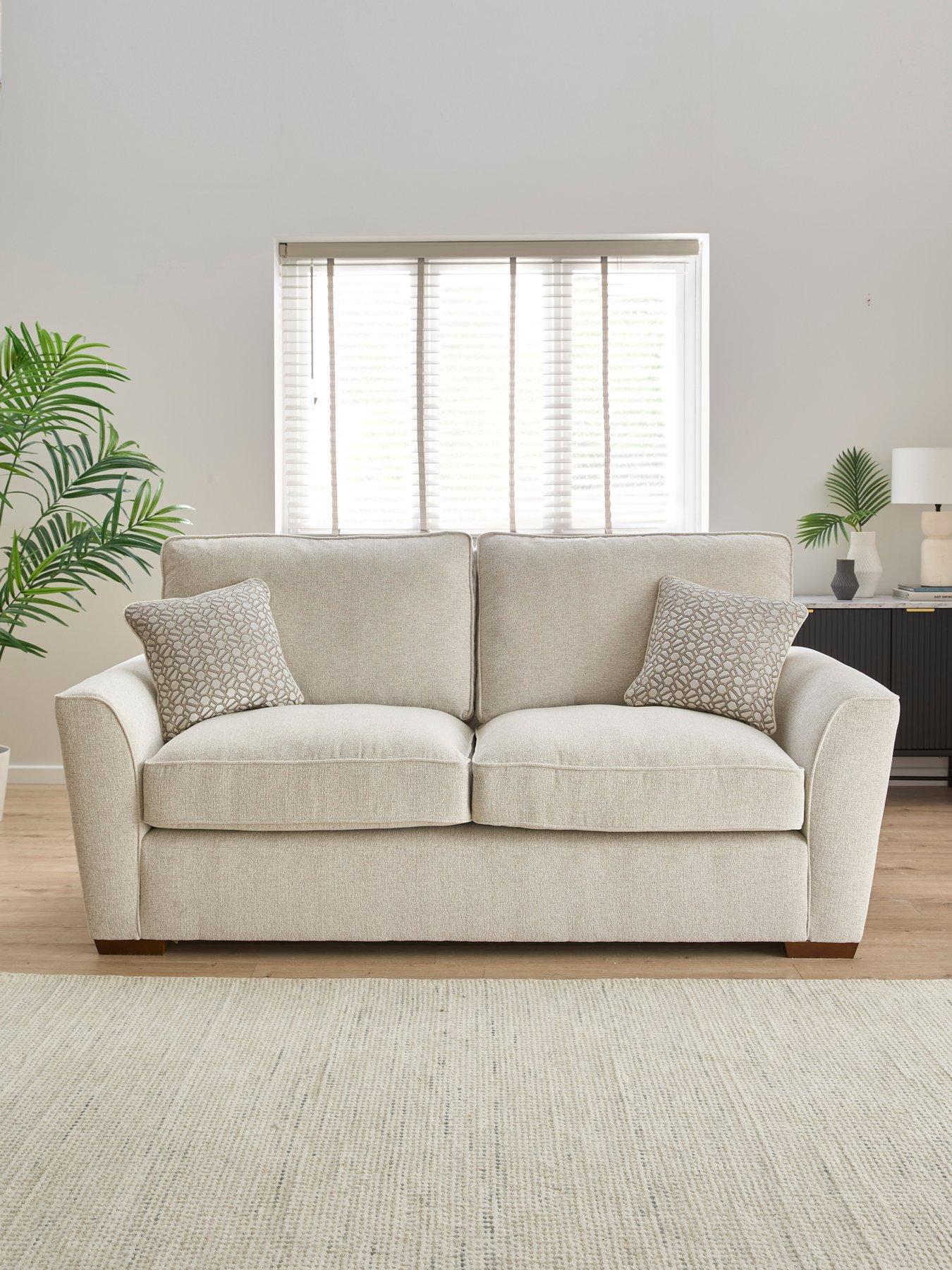 undefined Lucerne 3 Seater Fabric Sofa - Made to Order in the UK