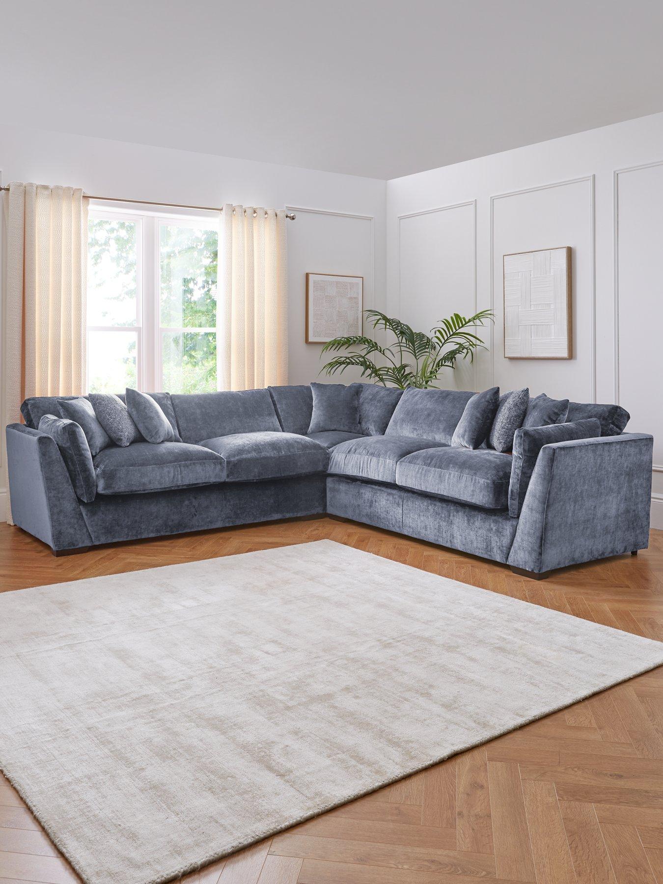 very-home-caressa-fabric-corner-group-sofa