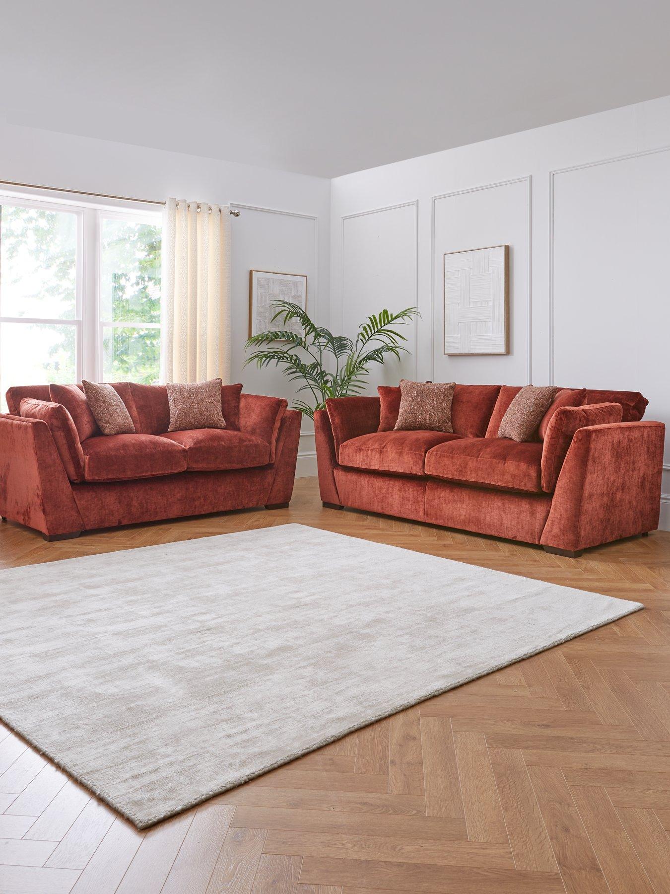 Image 1 of 7 of The Very Collection Caressa Fabric&nbsp;3 + 2 Seater Sofa Set (Buy &amp; SAVE!)&nbsp;- Made to Order in the UK - FSC&reg; Certified