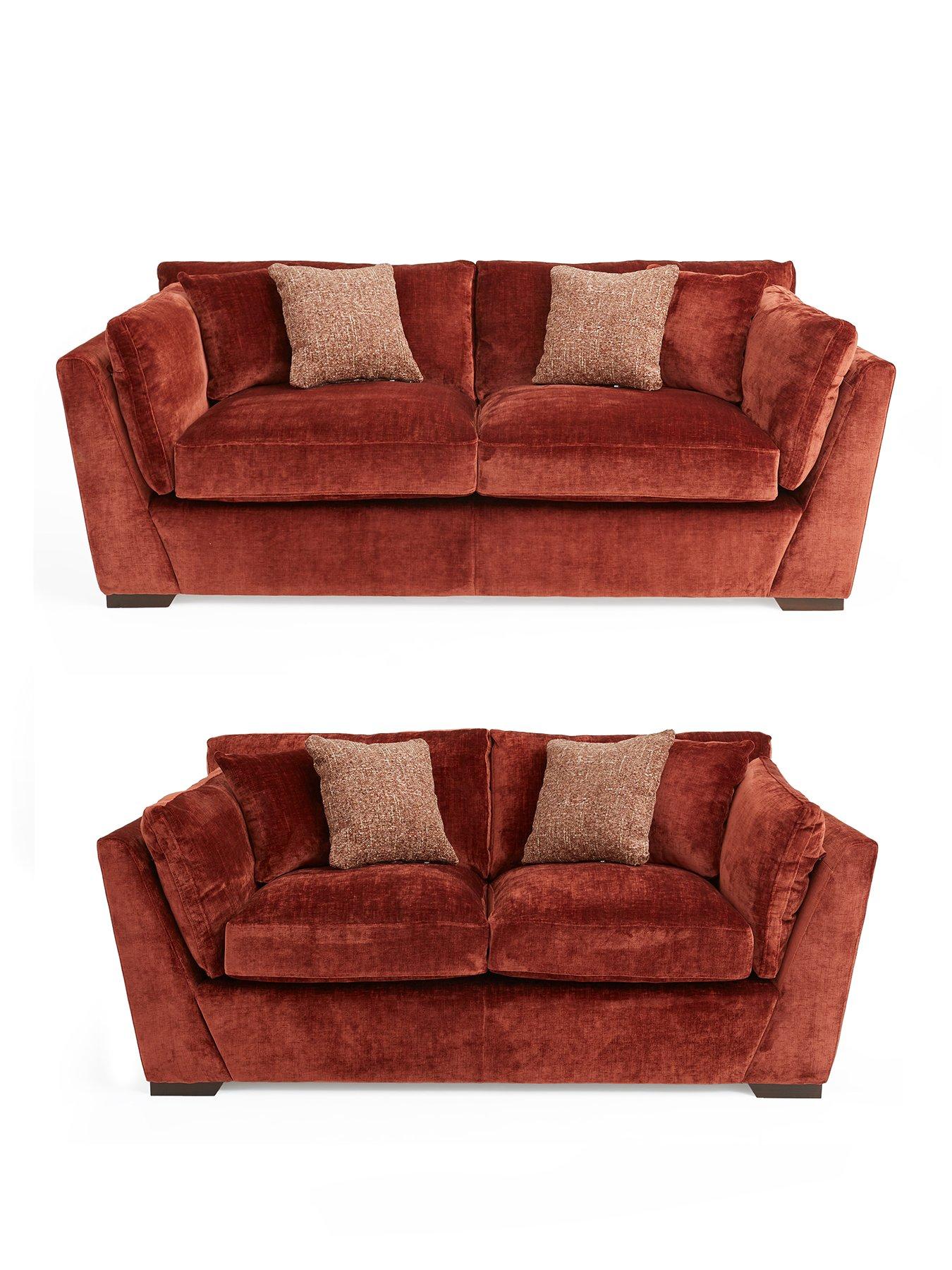 Image 2 of 7 of The Very Collection Caressa Fabric&nbsp;3 + 2 Seater Sofa Set (Buy &amp; SAVE!)&nbsp;- Made to Order in the UK - FSC&reg; Certified