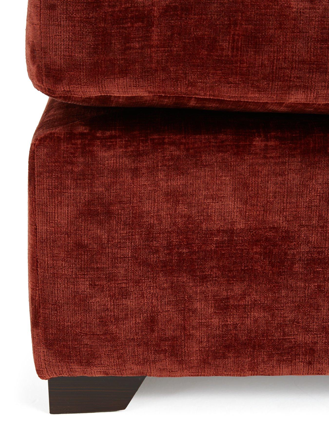  image of very-home-caressa-large-fabric-footstool