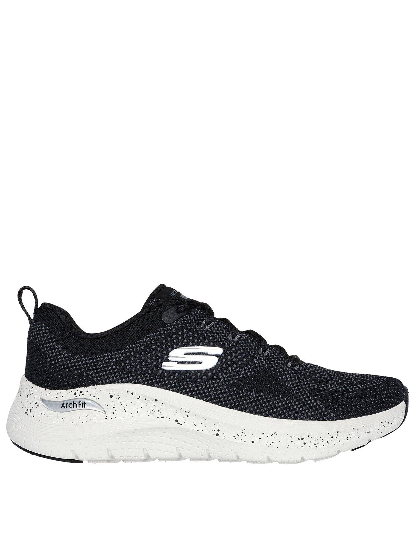 undefined Arch Fit Engineered Knit Lace-up W/ Air-cooled - Black Knit/charcoal Trim
