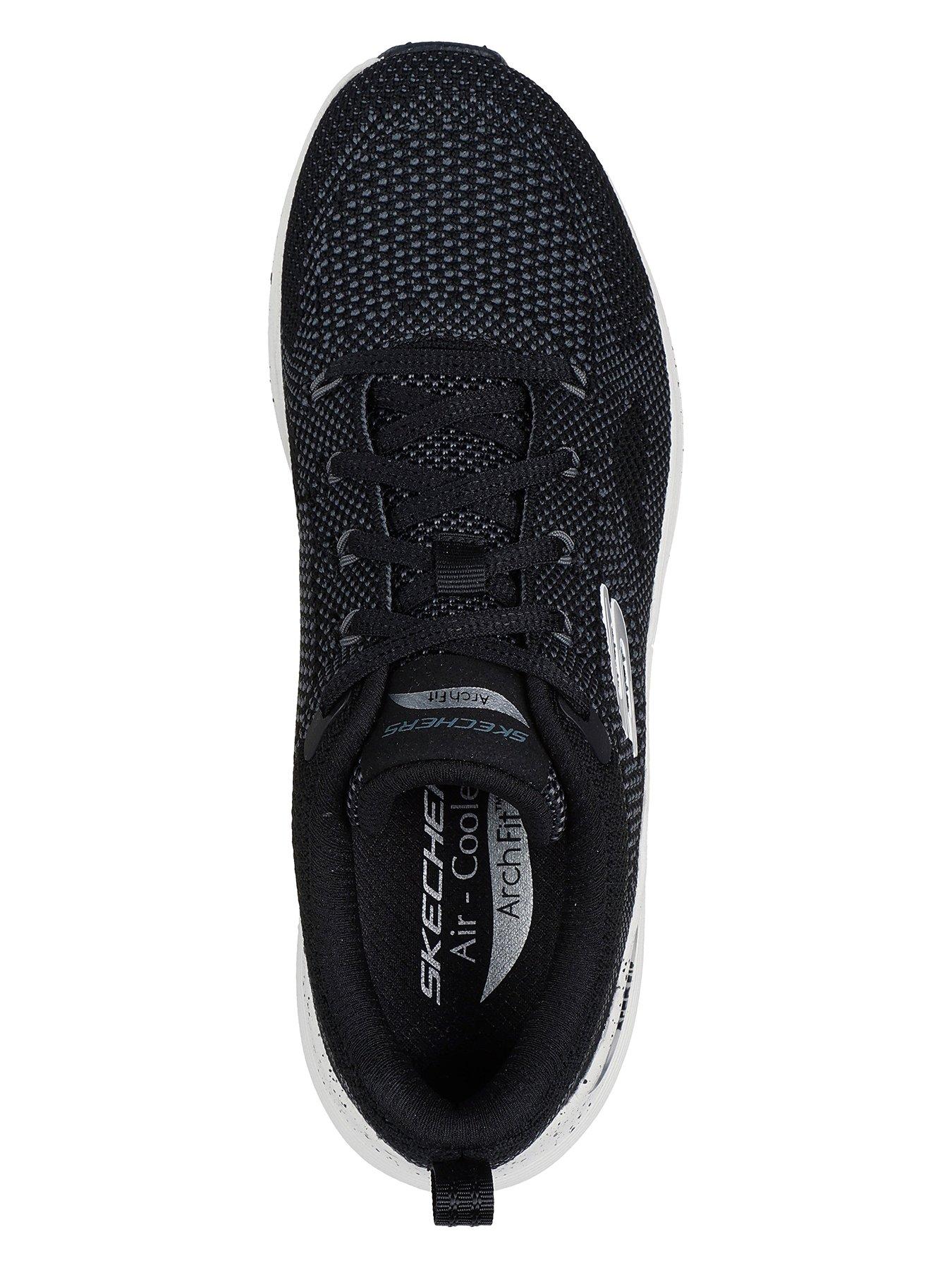 Image 3 of 5 of Skechers Arch Fit Engineered Knit Lace-up W/ Air-cooled - Black Knit/charcoal Trim