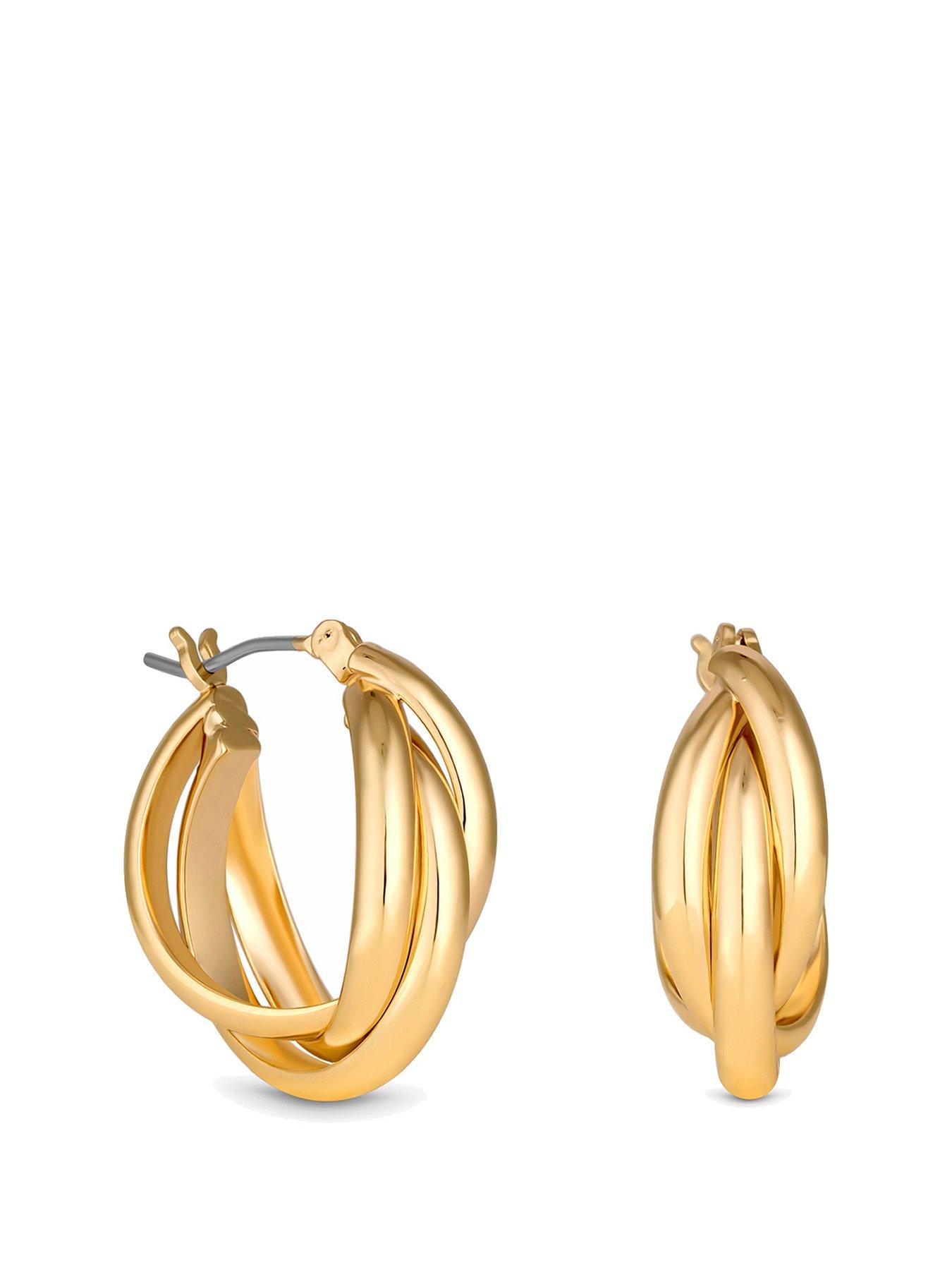 jon-richard-gold-polished-interlocking-hoop-earrings