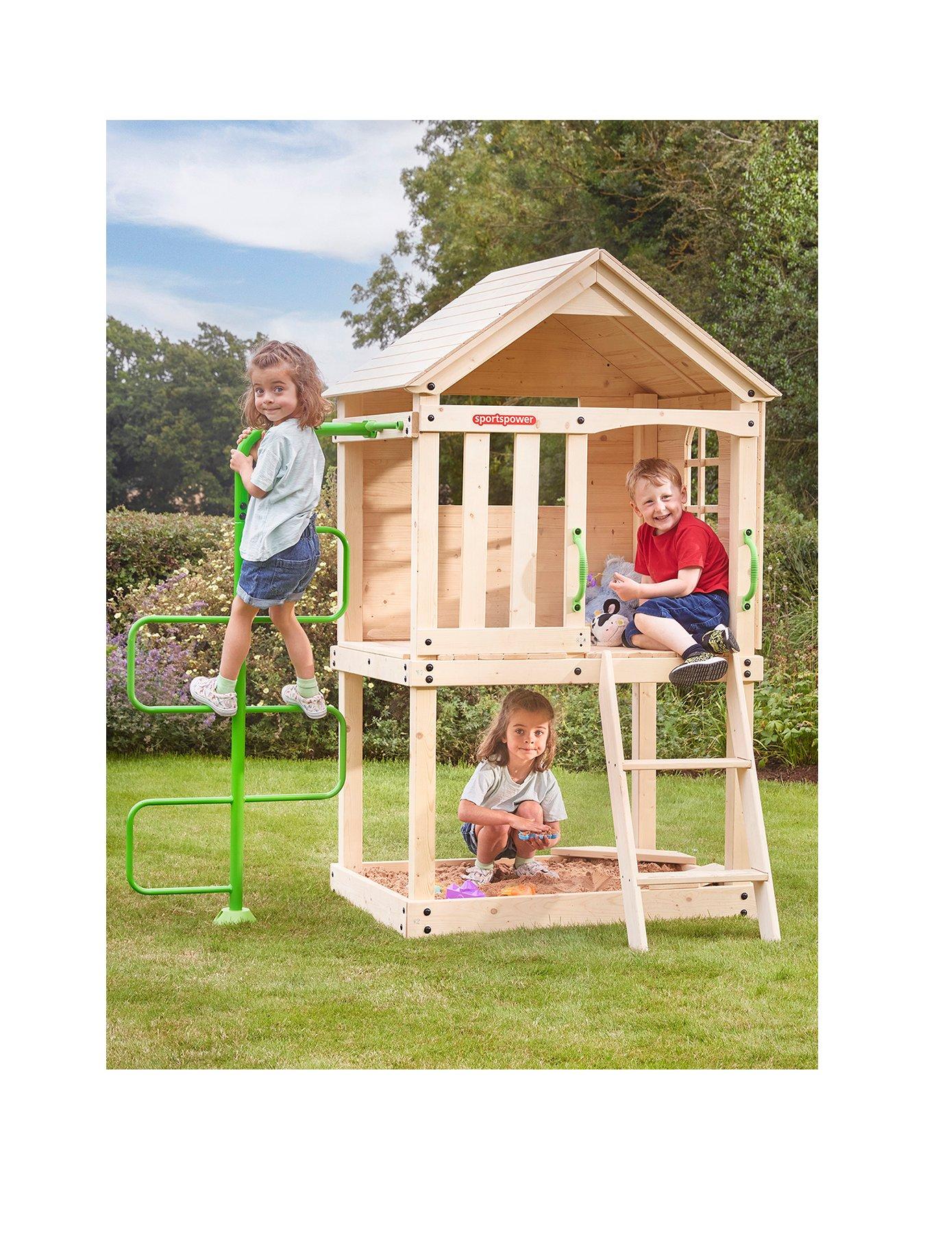 Sportspower Wooden house Climber with Sandpit