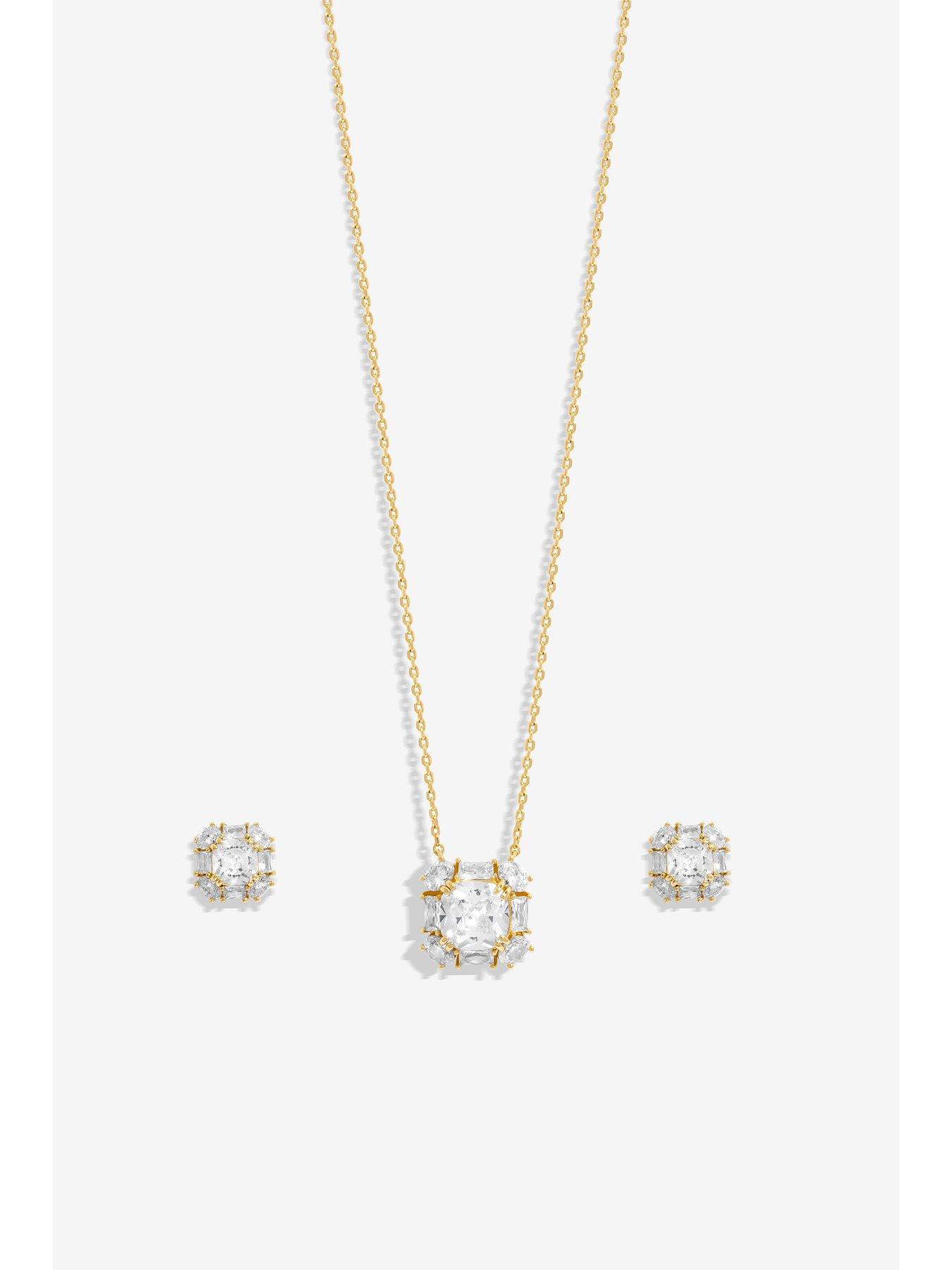  image of inicio-gold-plated-mini-crystal-diamond-shape-stud-earrings