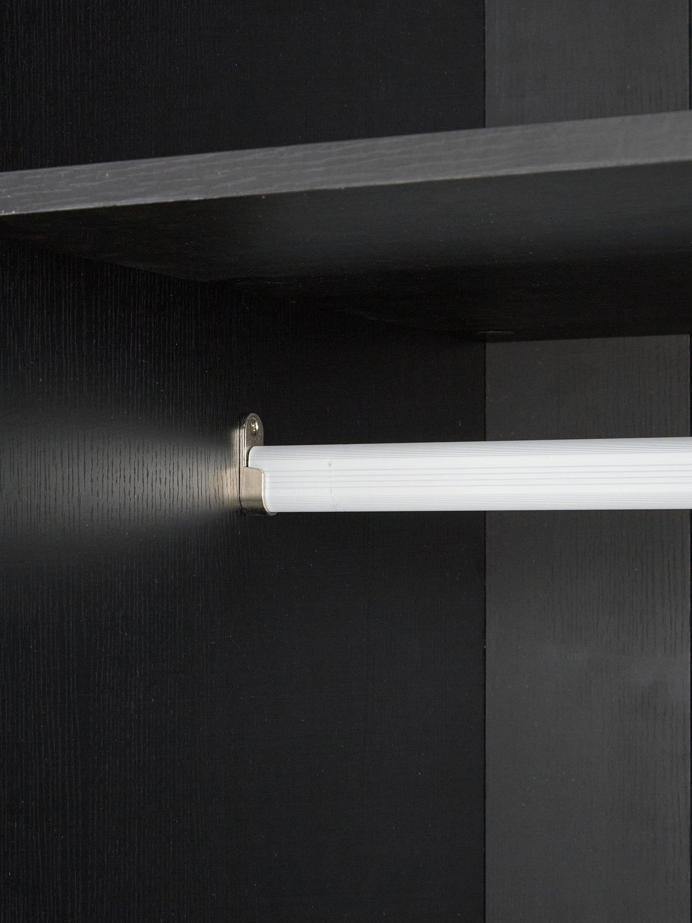 Image 7 of 7 of Very Home Carina 3 Door Plinth Wardrobe - Black - FSC&reg; Certified