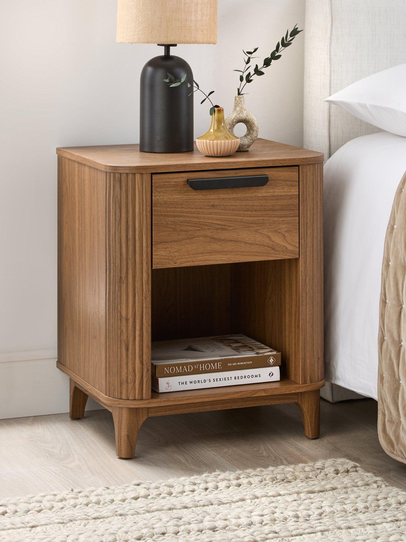  image of very-home-carina-1-drawer-bedside-chest-mid-oak-fscreg-certified
