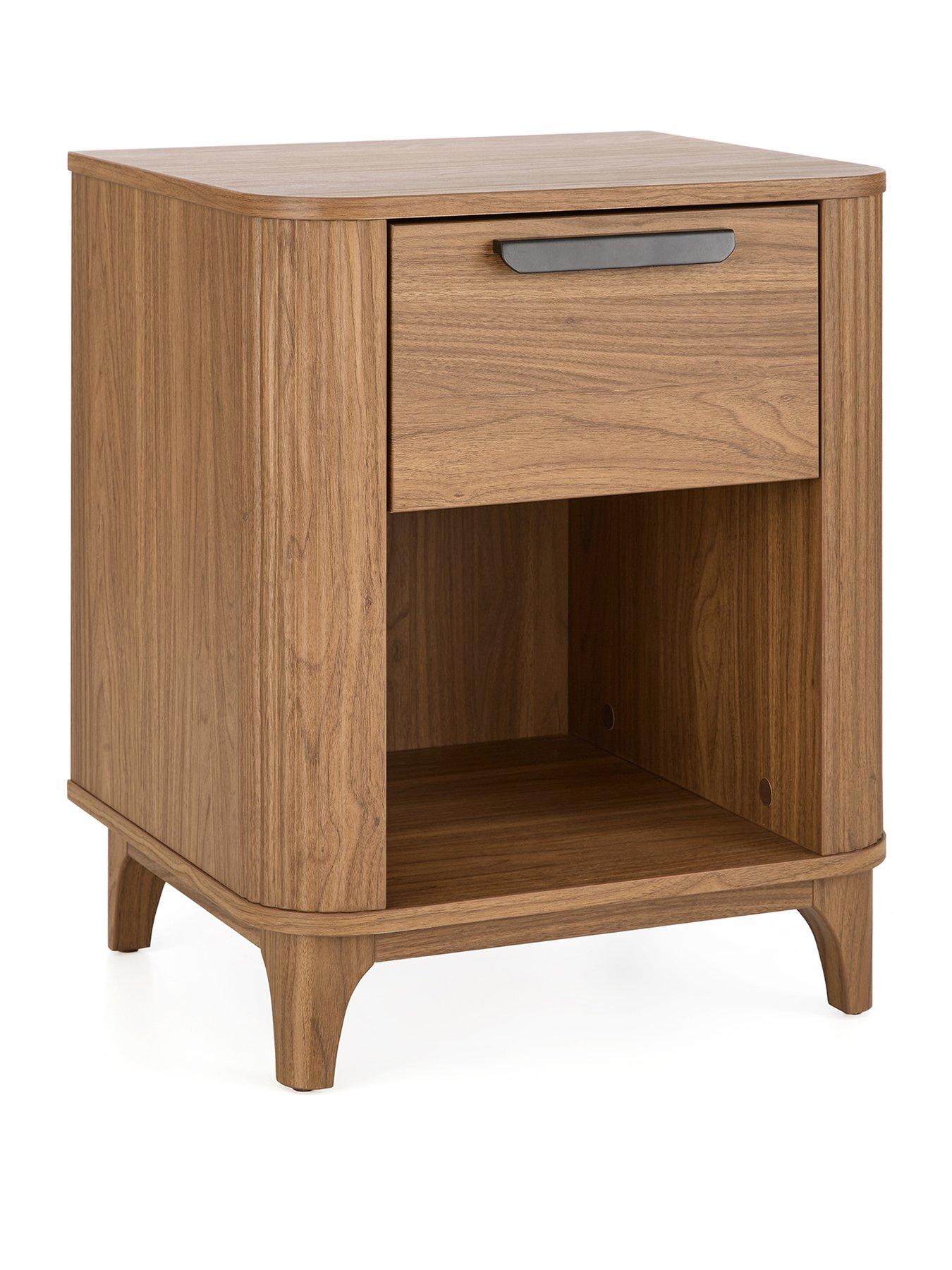  image of very-home-carina-1-drawer-bedside-chest-mid-oak-fscreg-certified