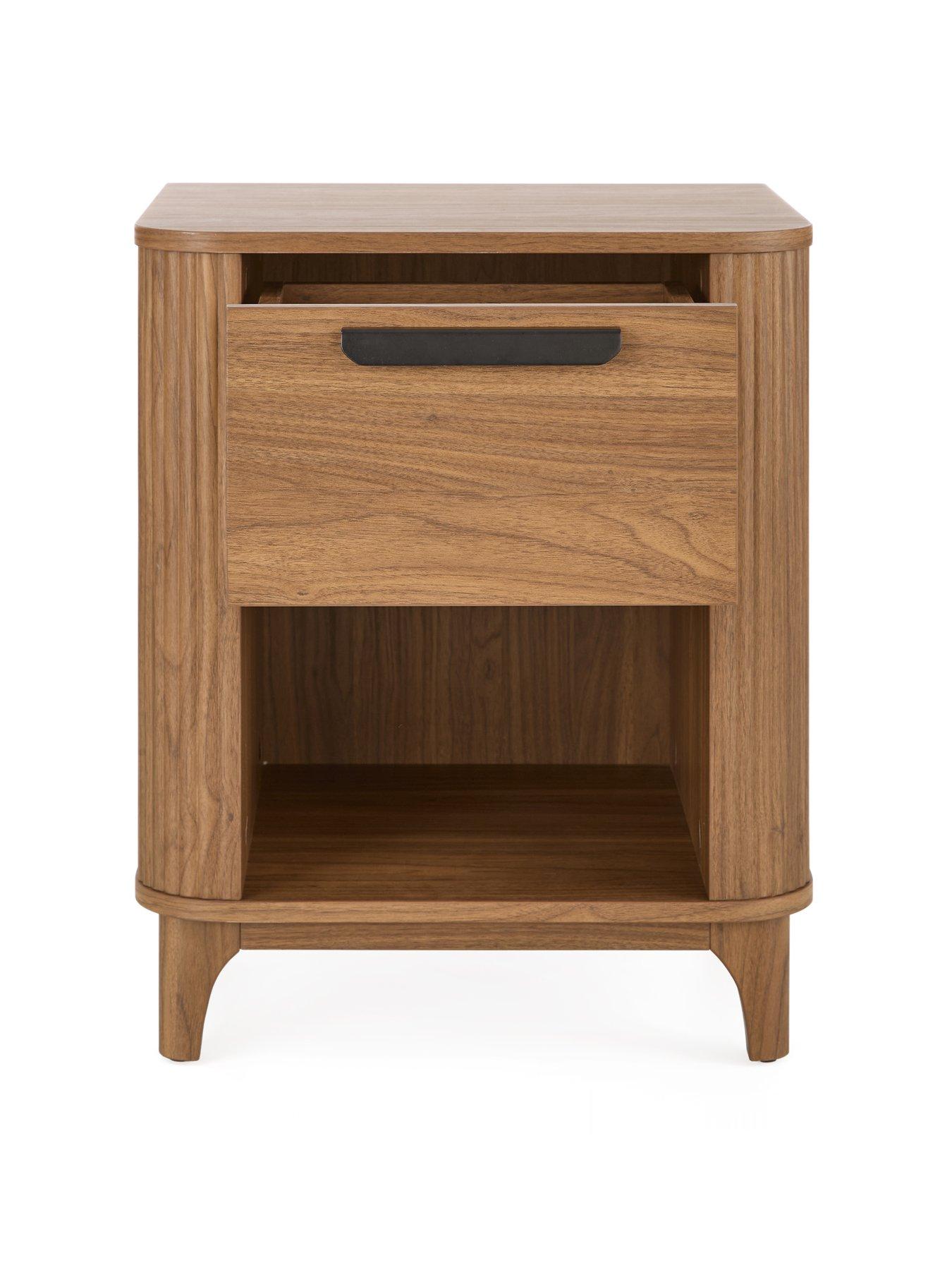  image of very-home-carina-1-drawer-bedside-chest-mid-oak-fscreg-certified