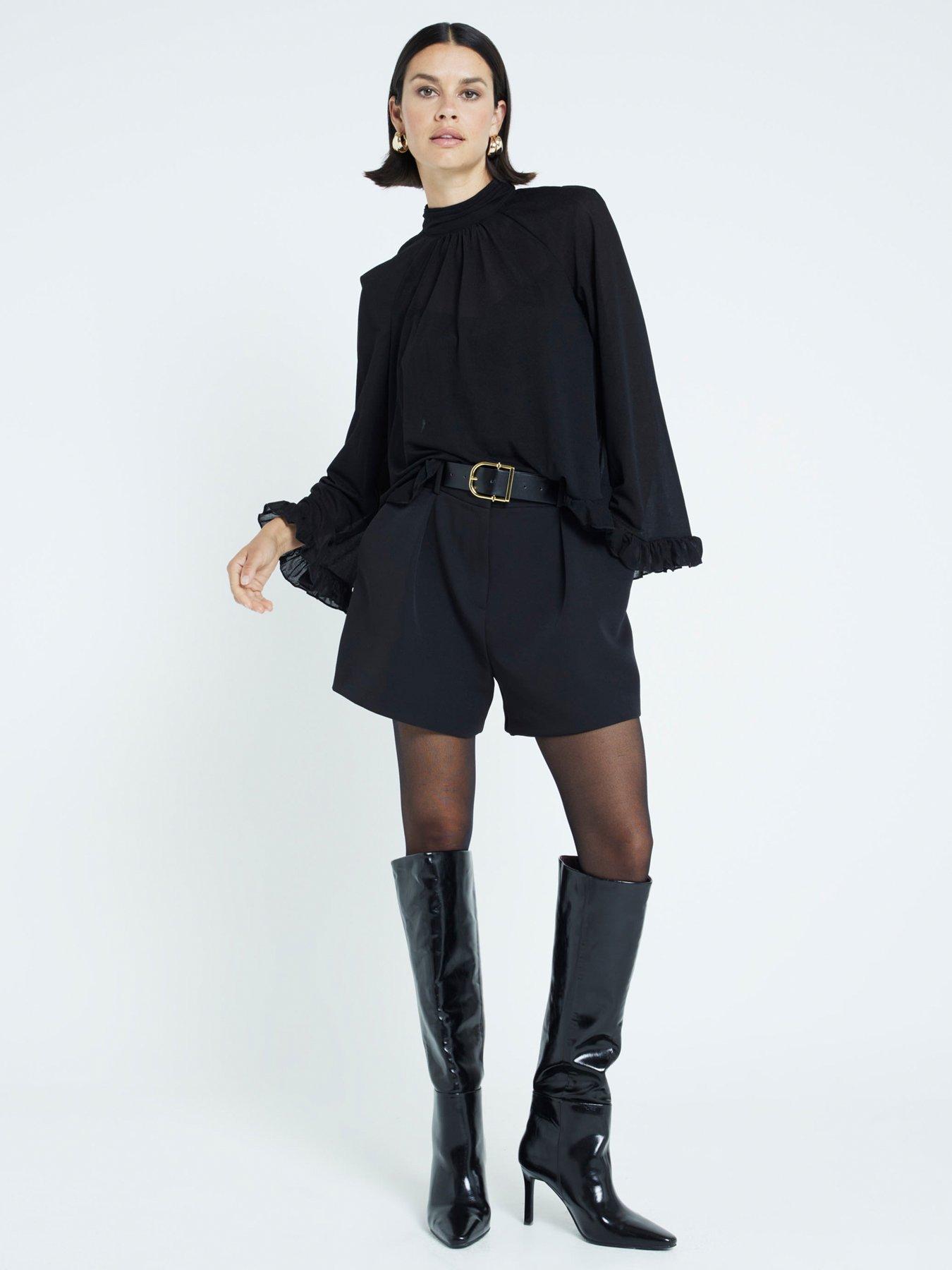 undefined Chiffon Blouse - Black