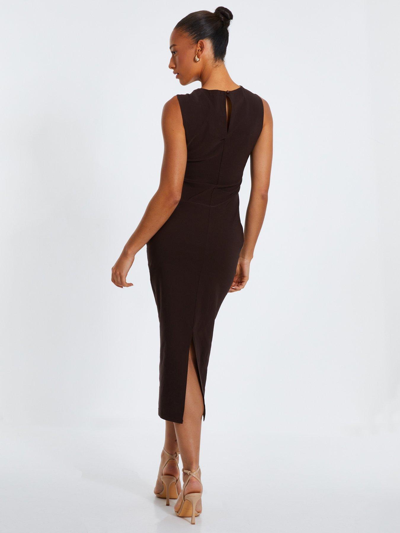 quiz ruched midi dress Buy Quiz Ruched Square Neck Bodycon Midi Dress Online