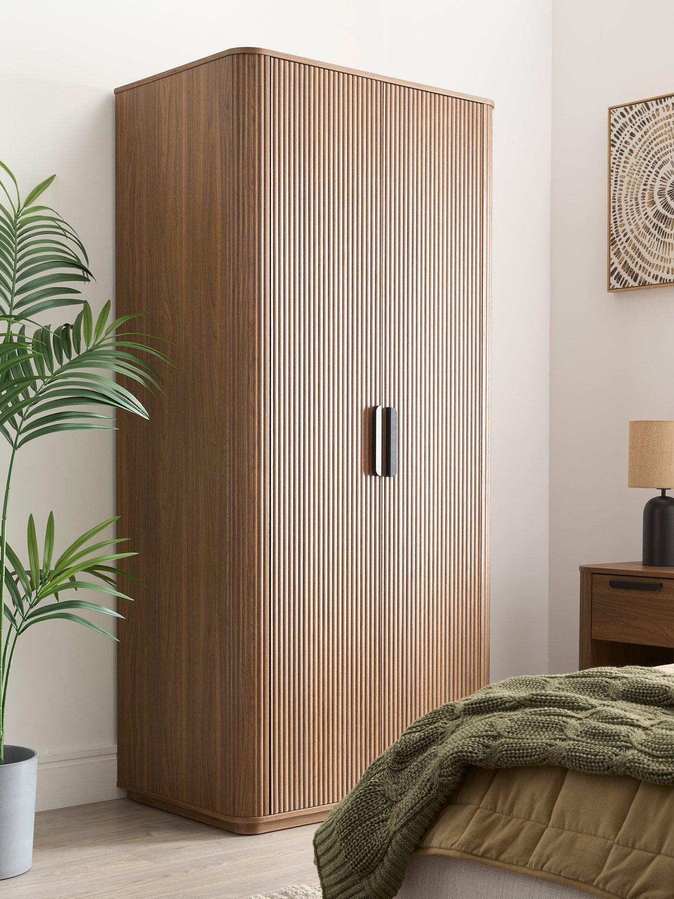  image of very-home-carina-2-door-plinth-wardrobe-mid-oak