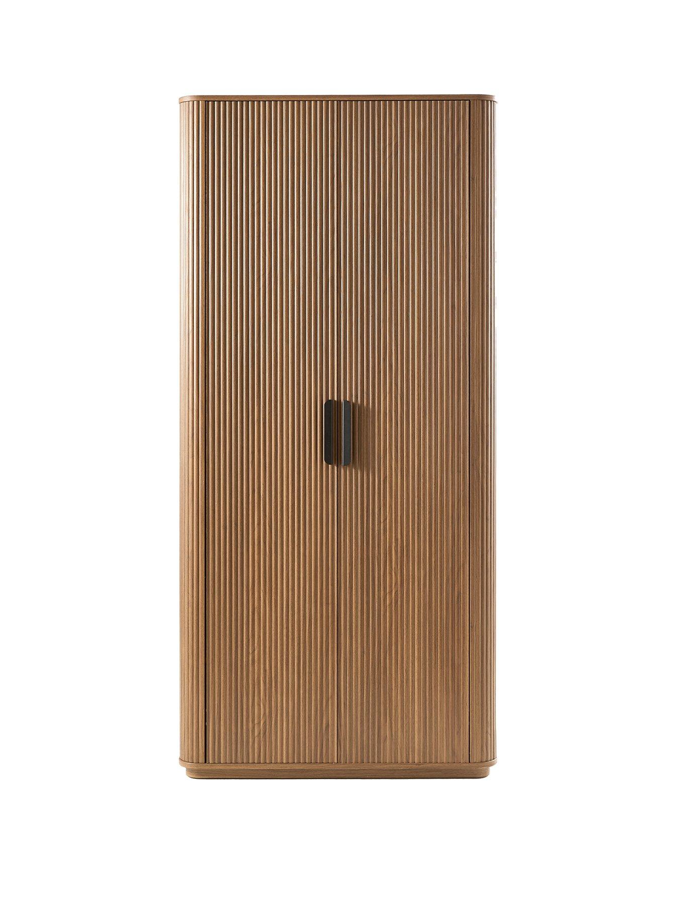  image of very-home-carina-2-door-plinth-wardrobe-mid-oak
