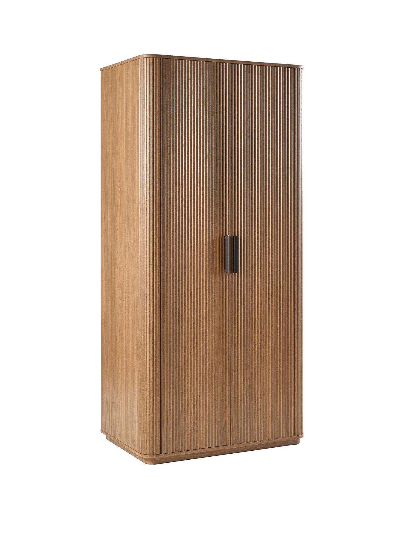  image of very-home-carina-2-door-plinth-wardrobe-mid-oak