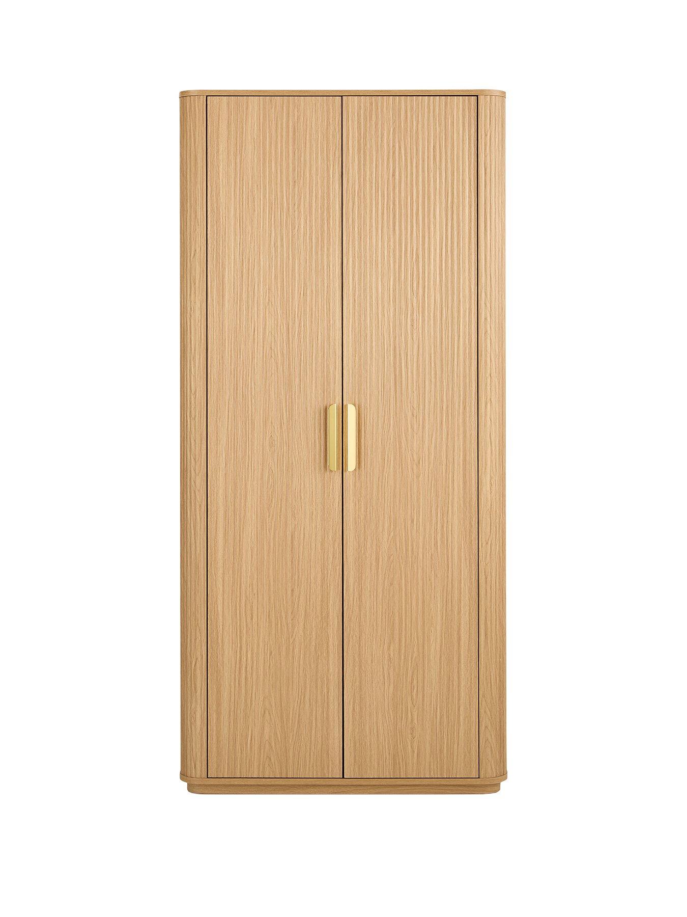 Image 2 of 7 of Very Home Carina 2 Door Plinth Wardrobe - Oak - FSC&reg; Certified